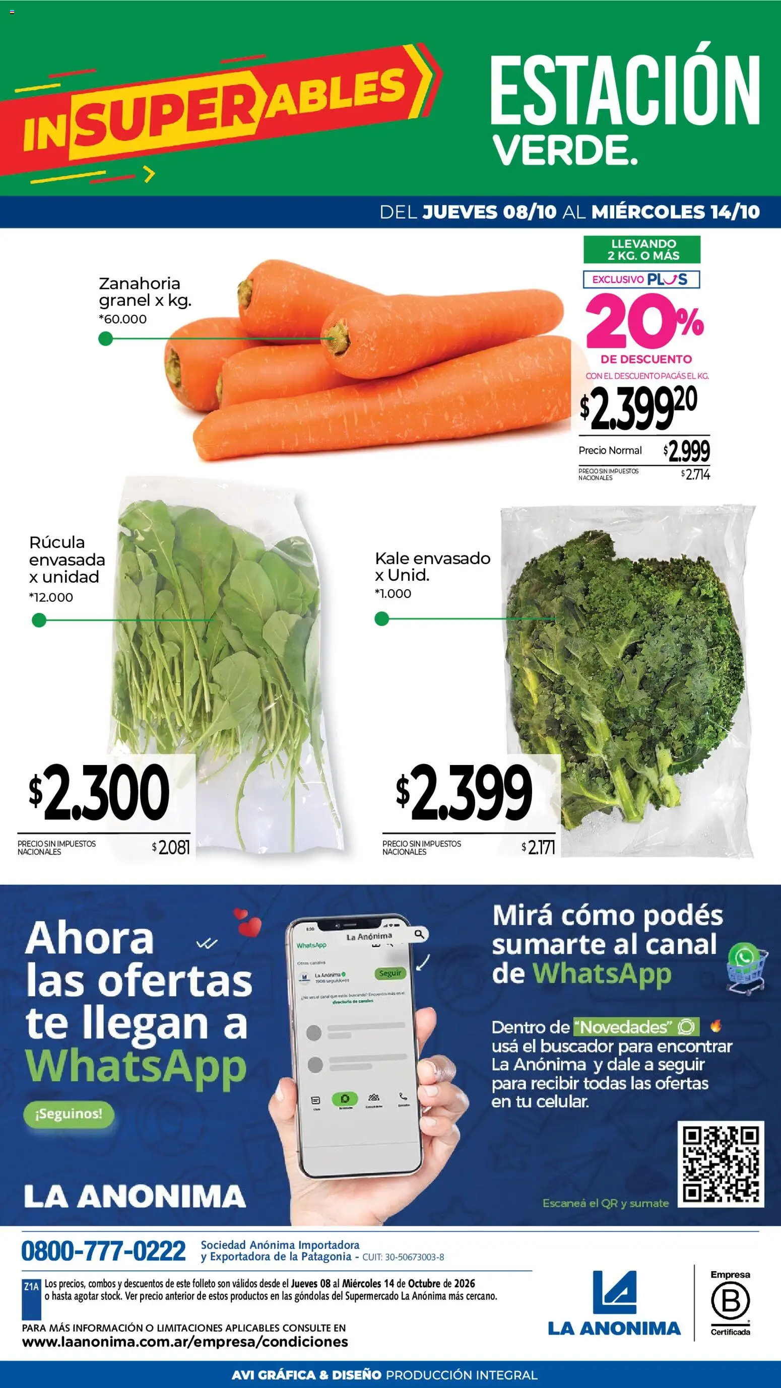 Vista previa del folleto de la tienda La Anonima válido desde el 08/10/2026 