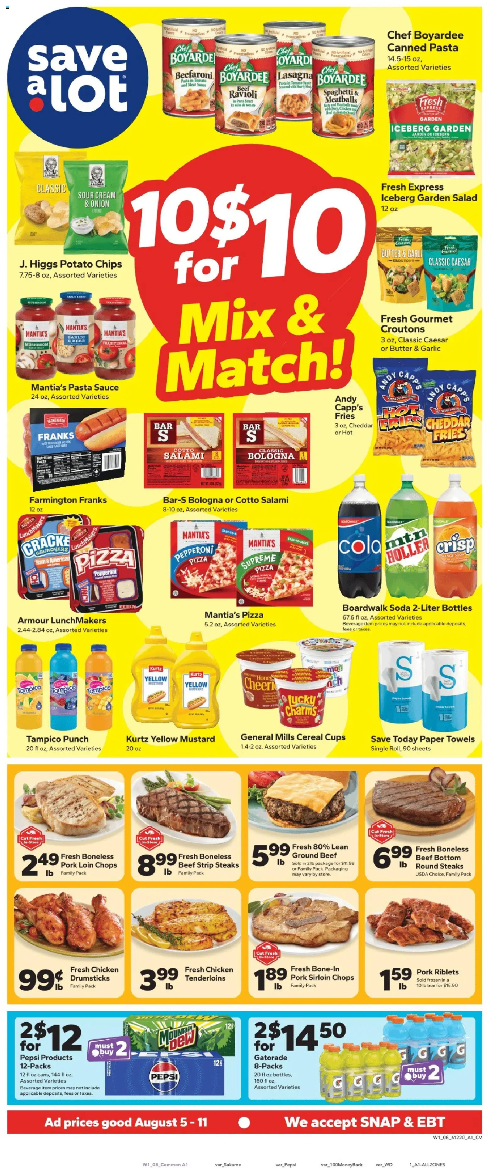 Ad Preview of Save a Lot Save a Lot Weekly Ad from 08/05/2026