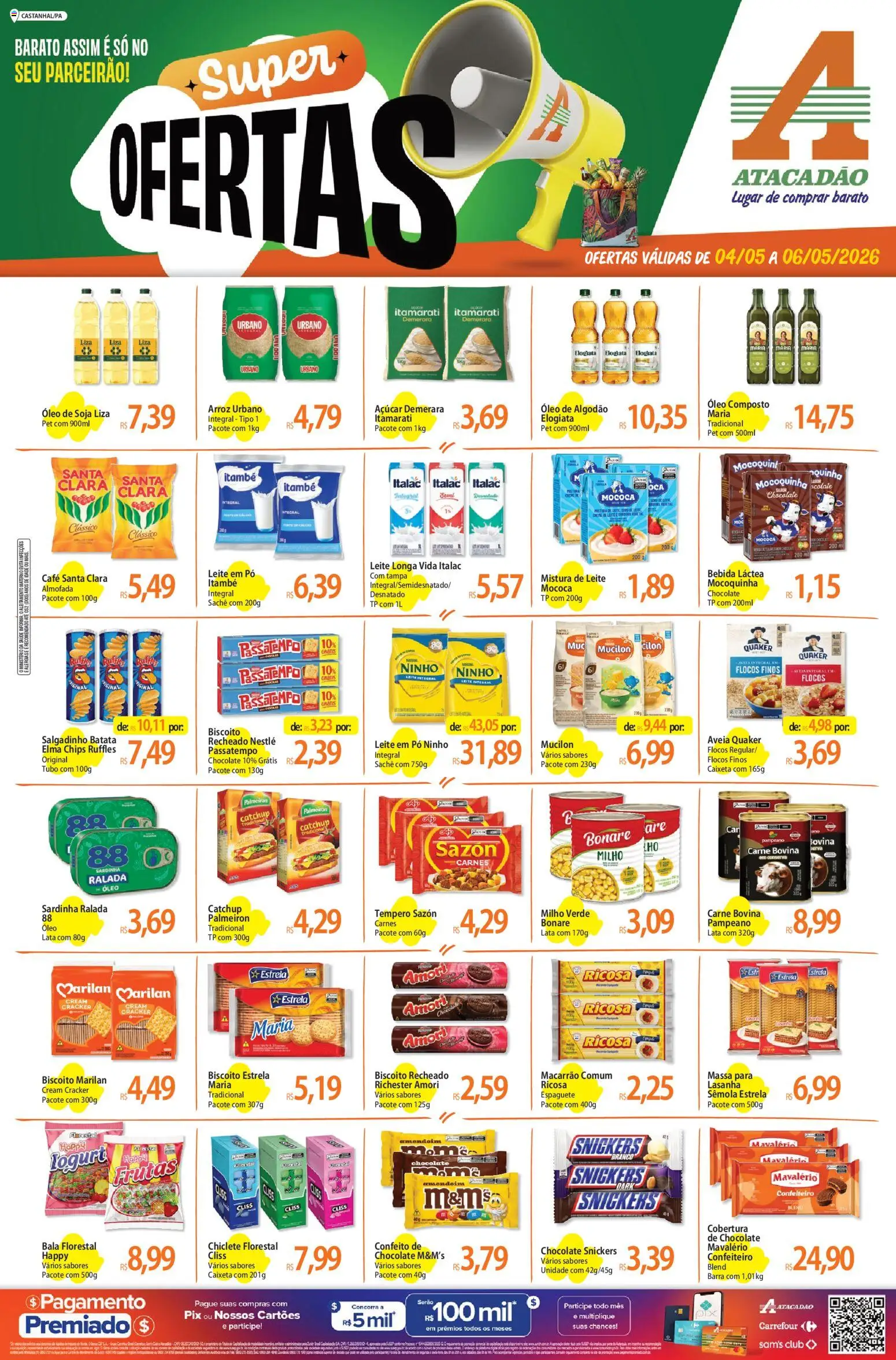 Pré-Visualização do folheto "Atacadão ofertas - PA" da loja Atacadão válido a partir de 04/05/2026