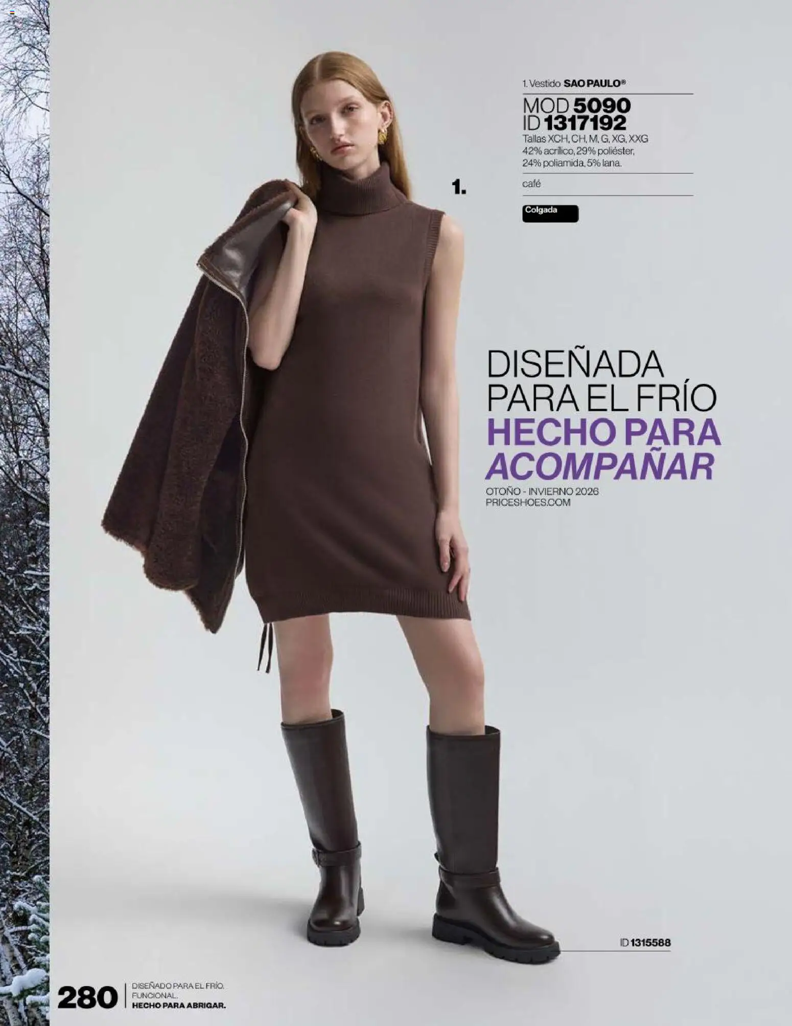 Vista previa las ofertas de la tienda Price Shoes - Price Shoes catálogo Abrigador desde el 16/09/2026 - Café, Vestido