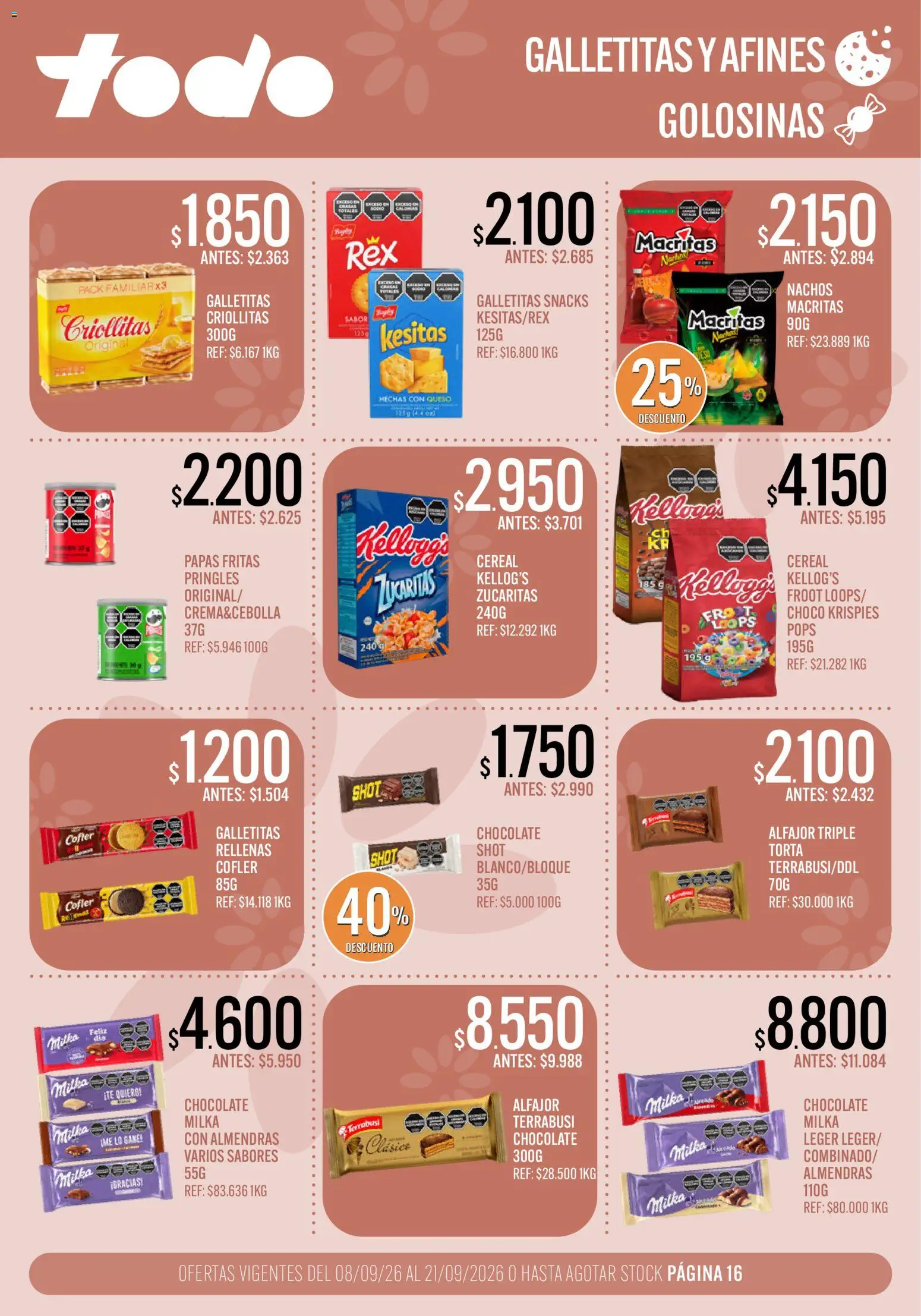 Vista previa del folleto de la tienda Supermercados TODO válido desde el 08/09/2026 
