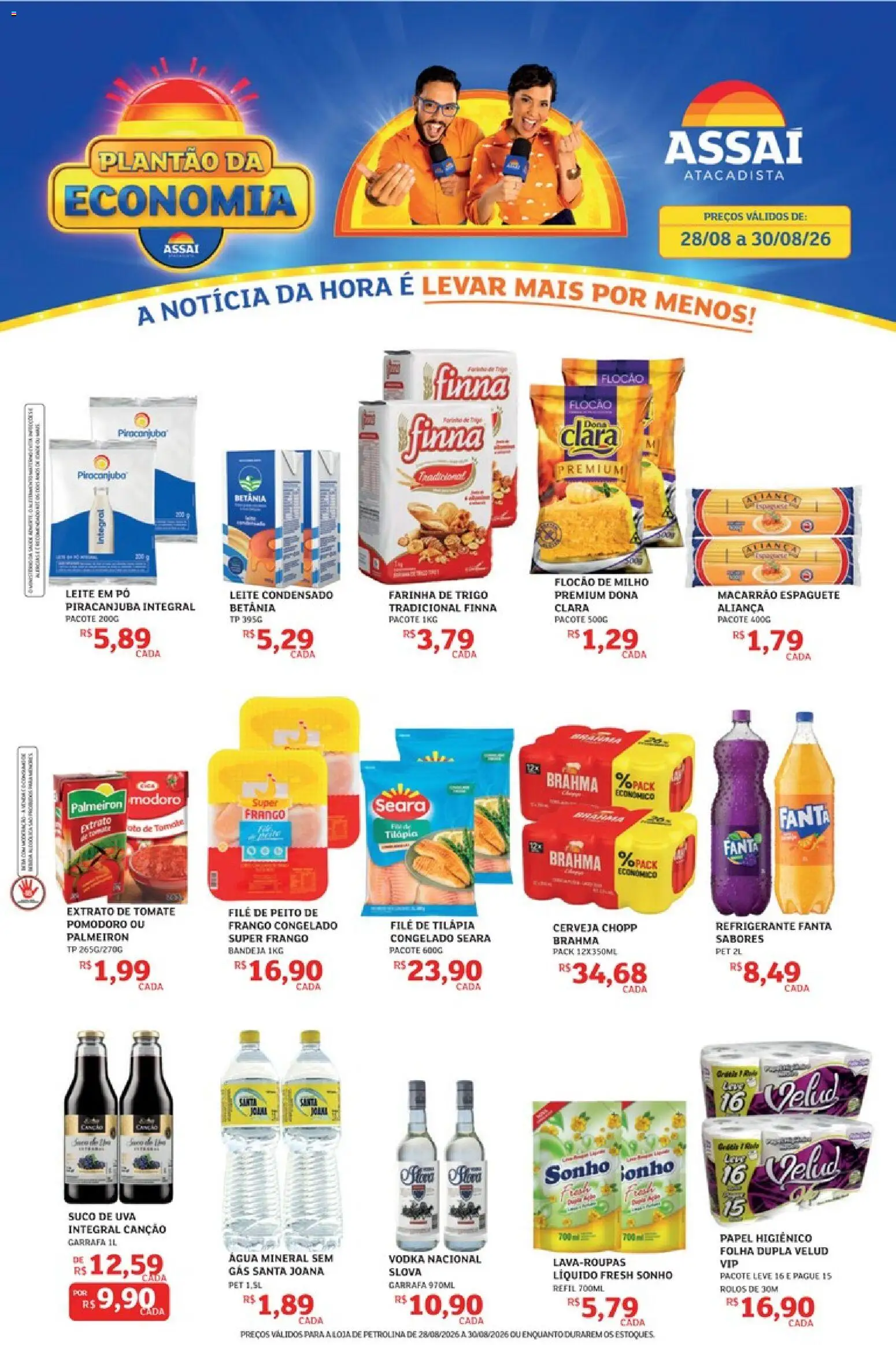 Pré-Visualização do folheto "Assaí Atacadista ofertas - PE" da loja Assaí Atacadista válido a partir de 28/08/2026