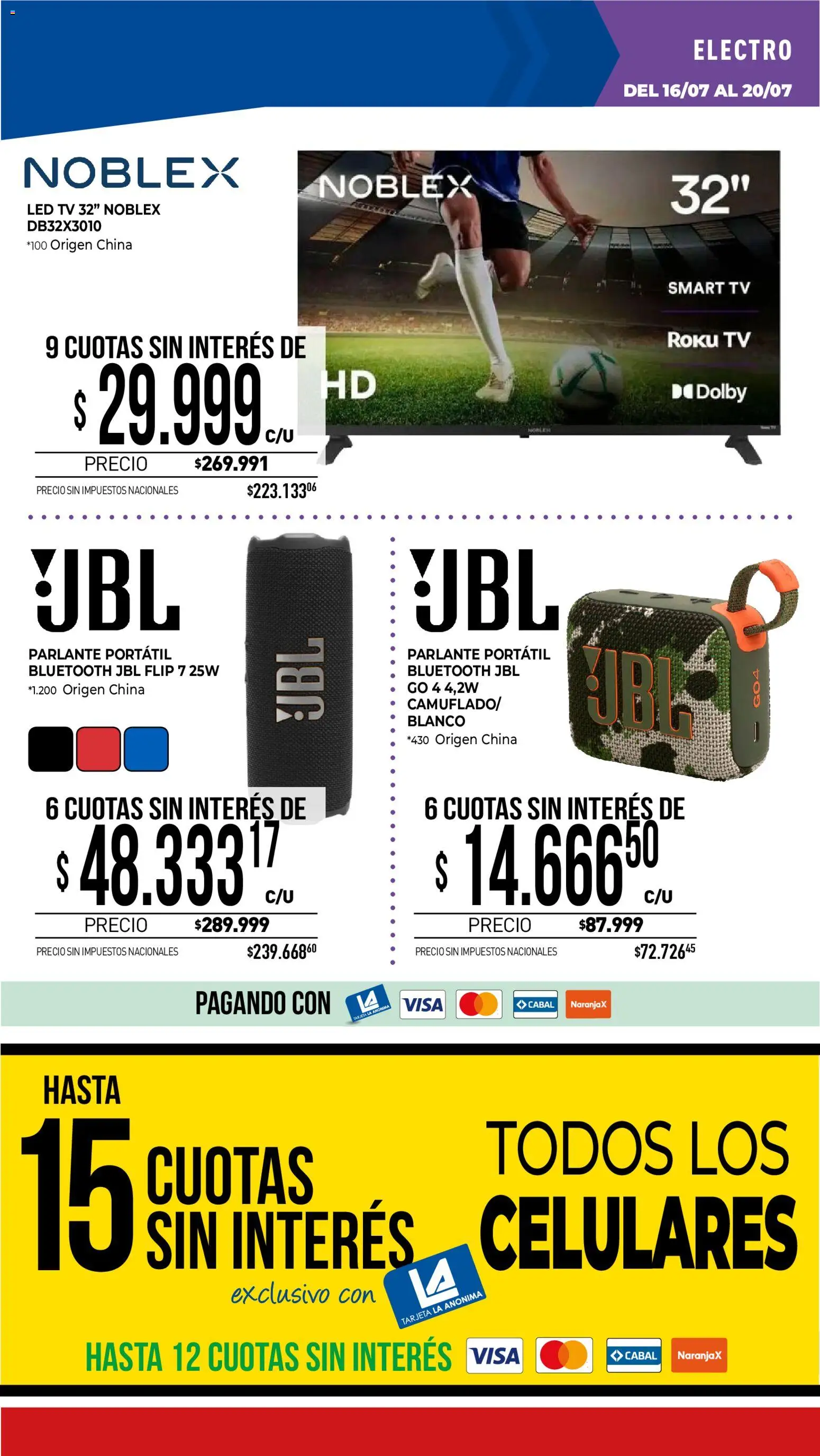 Vista previa del folleto de la tienda La Anonima válido desde el 16/07/2026 