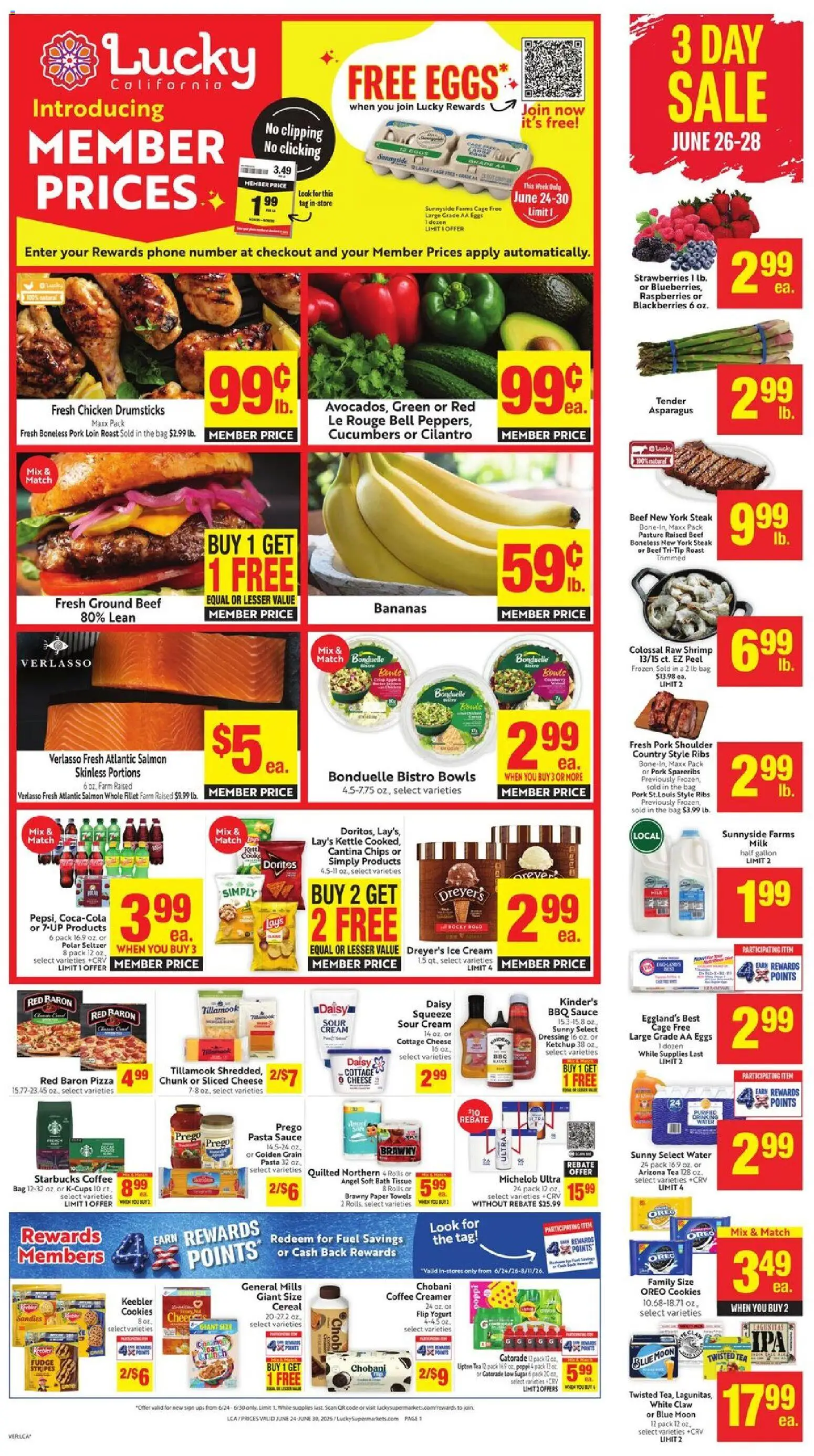 Ad Preview of Lucky Supermarkets Lucky Supermarkets Weekly Ad from 06/24/2026