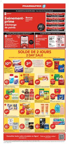 Preview of leaflet Pharmaprix weekly flyer / circulaire from shop Pharmaprix is valid from Oct 24, 2026