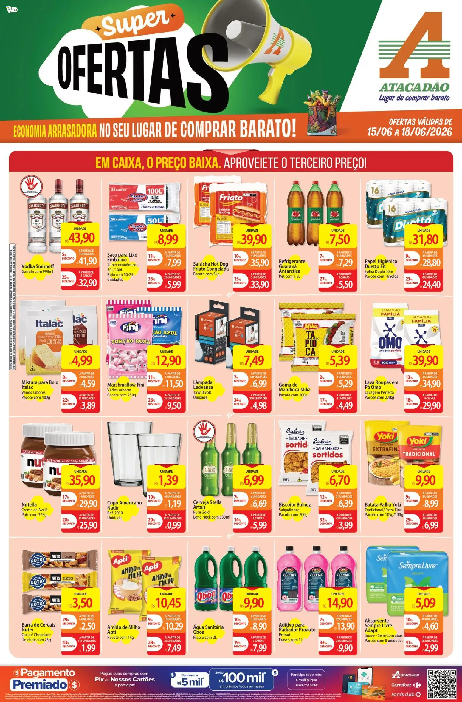 Pré-Visualização do folheto "Atacadão ofertas - RO" da loja Atacadão válido a partir de 15/06/2026