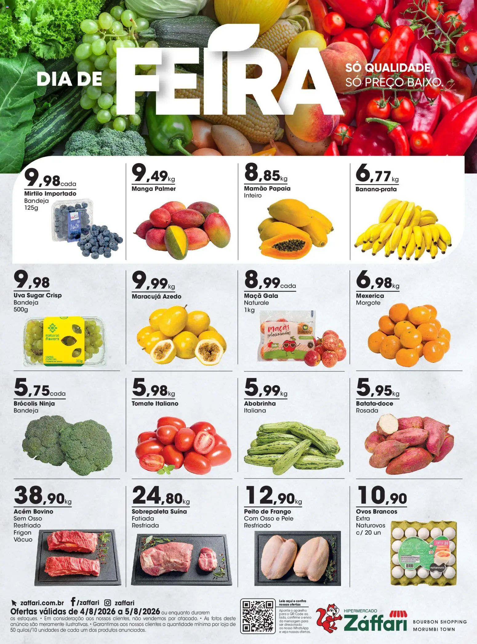 Pré-Visualização do folheto "Zaffari ofertas Dia de Feira - SP" da loja Zaffari válido a partir de 04/08/2026