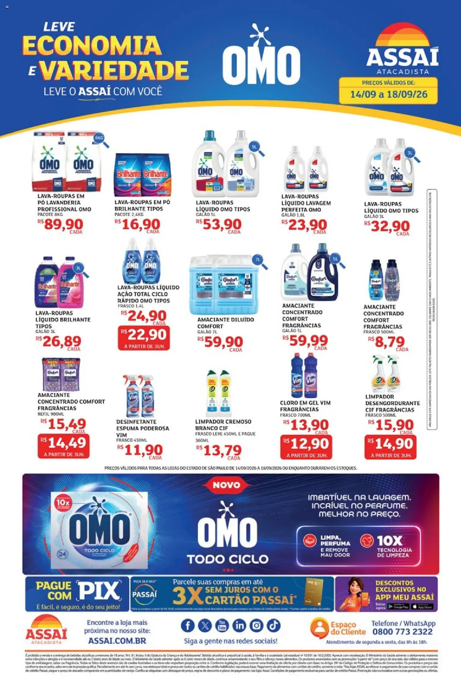 Pré-Visualização do folheto "Assaí Atacadista ofertas - SP" da loja Assaí Atacadista válido a partir de 14/09/2026