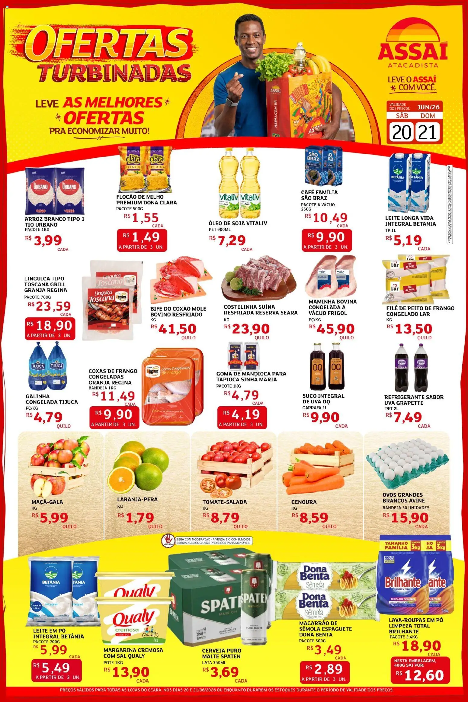 Pré-Visualização do folheto "Assaí Atacadista ofertas - CE" da loja Assaí Atacadista válido a partir de 20/06/2026