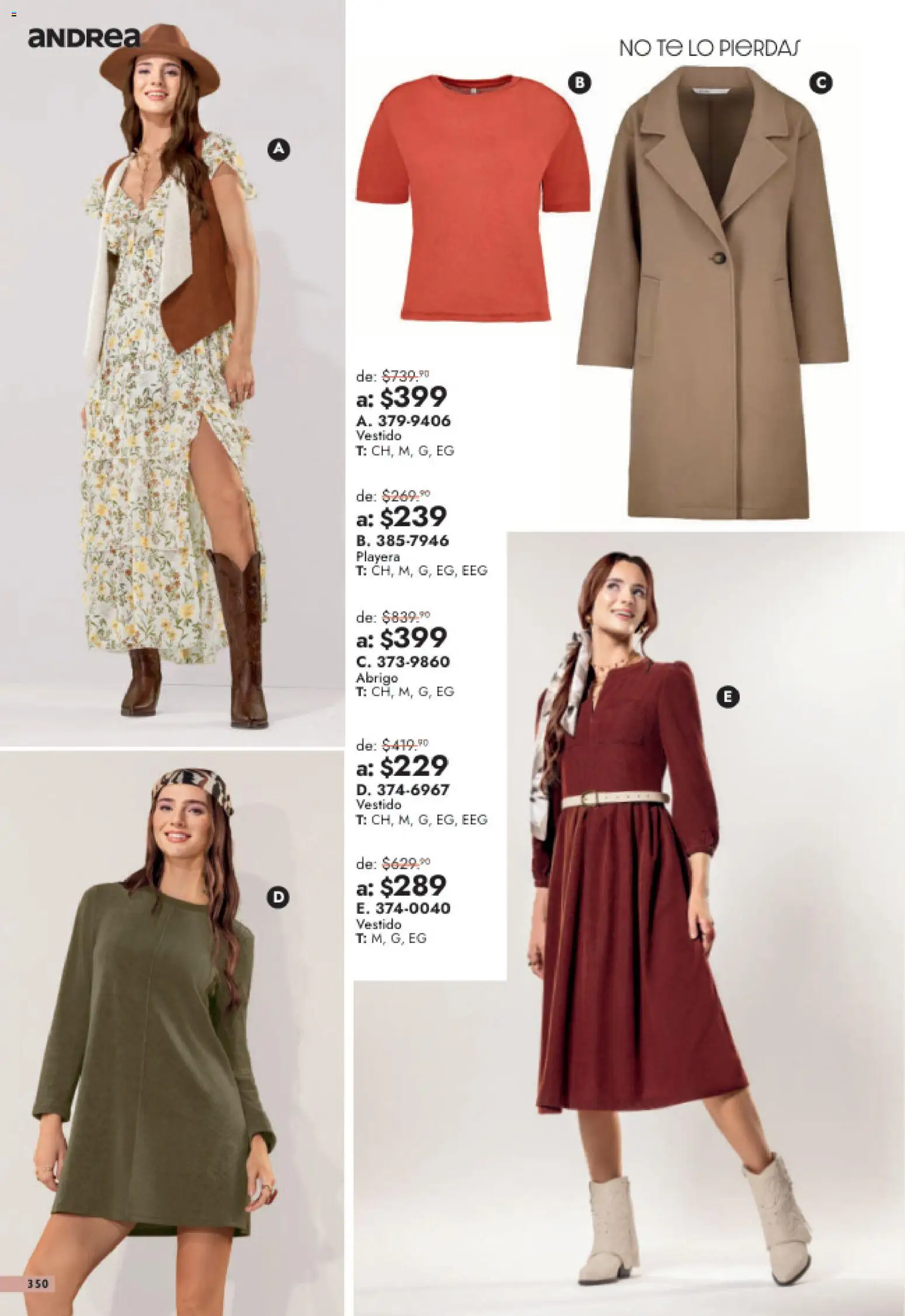 Vista previa las ofertas de la tienda Andrea - Andrea catálogo Outlet desde el 26/07/2026 