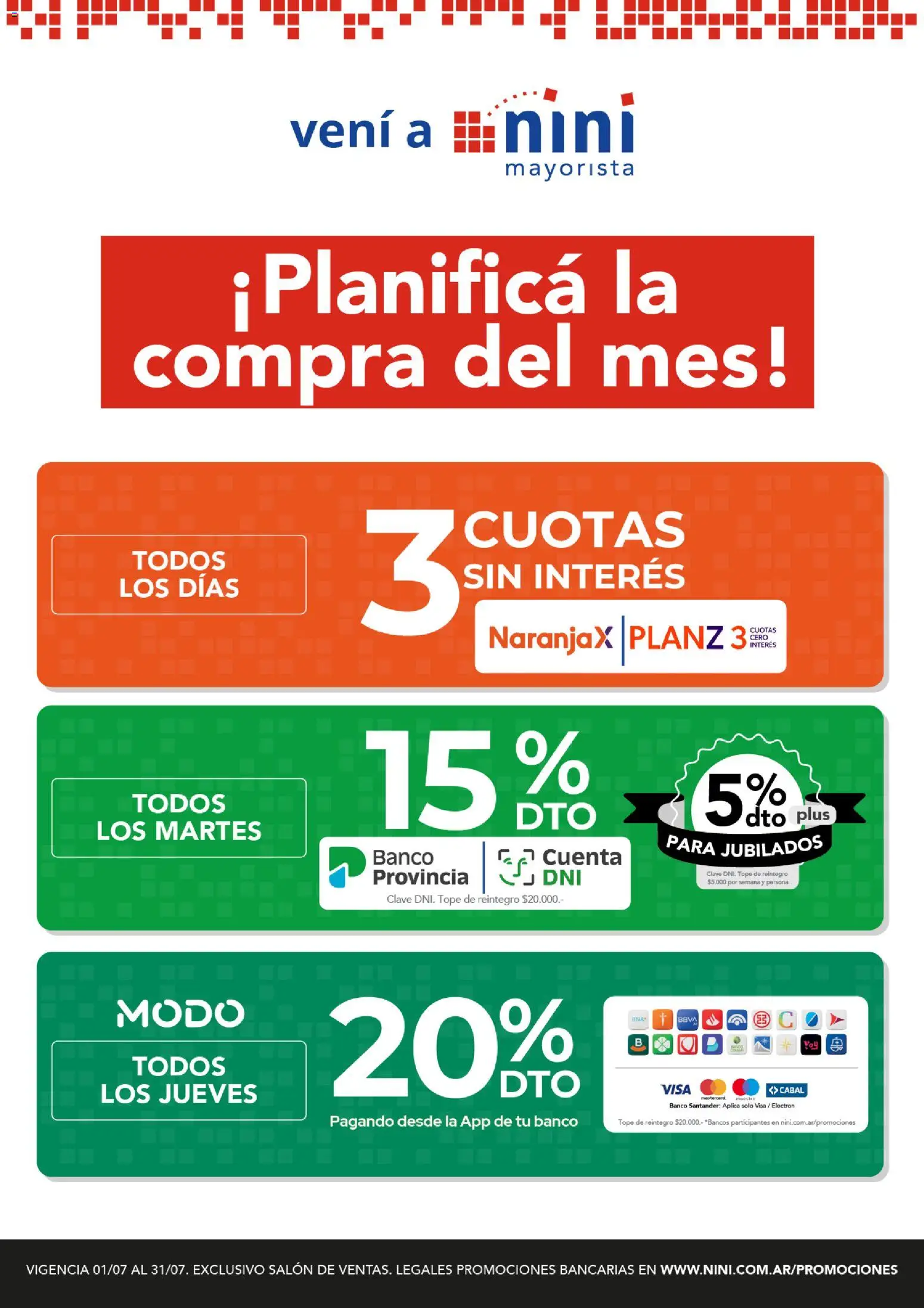 Vista previa del folleto de la tienda NINI Mayorista válido desde el 01/07/2026 