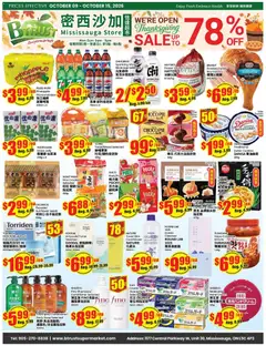 Un aperçu du dépliant Btrust Supermarket weekly flyer - Mississauga du magasin Btrust Supermarket est valide à partir 9 oct. 2026