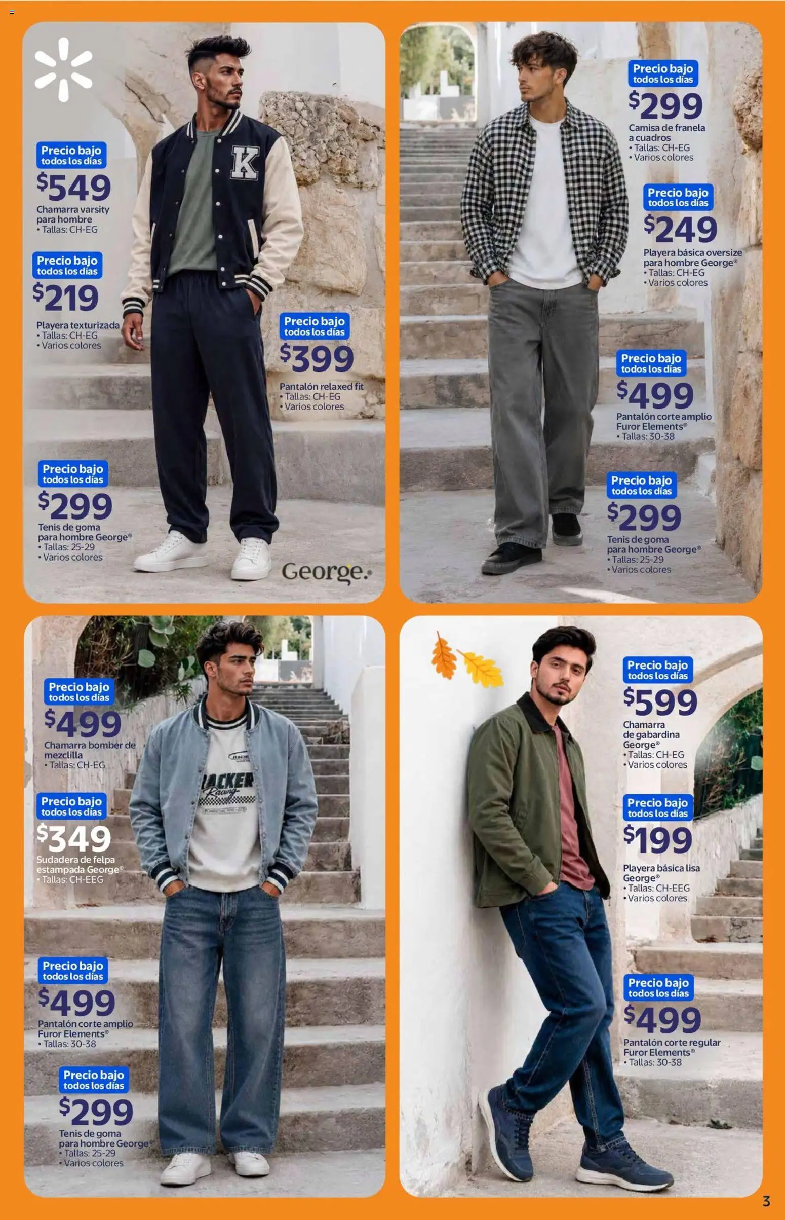 Vista previa las ofertas de la tienda Walmart - Walmart folleto Colección otoño 2026 desde el 18/09/2026 - Tenis, Playera, Sudadera, Camisa, Chamarra