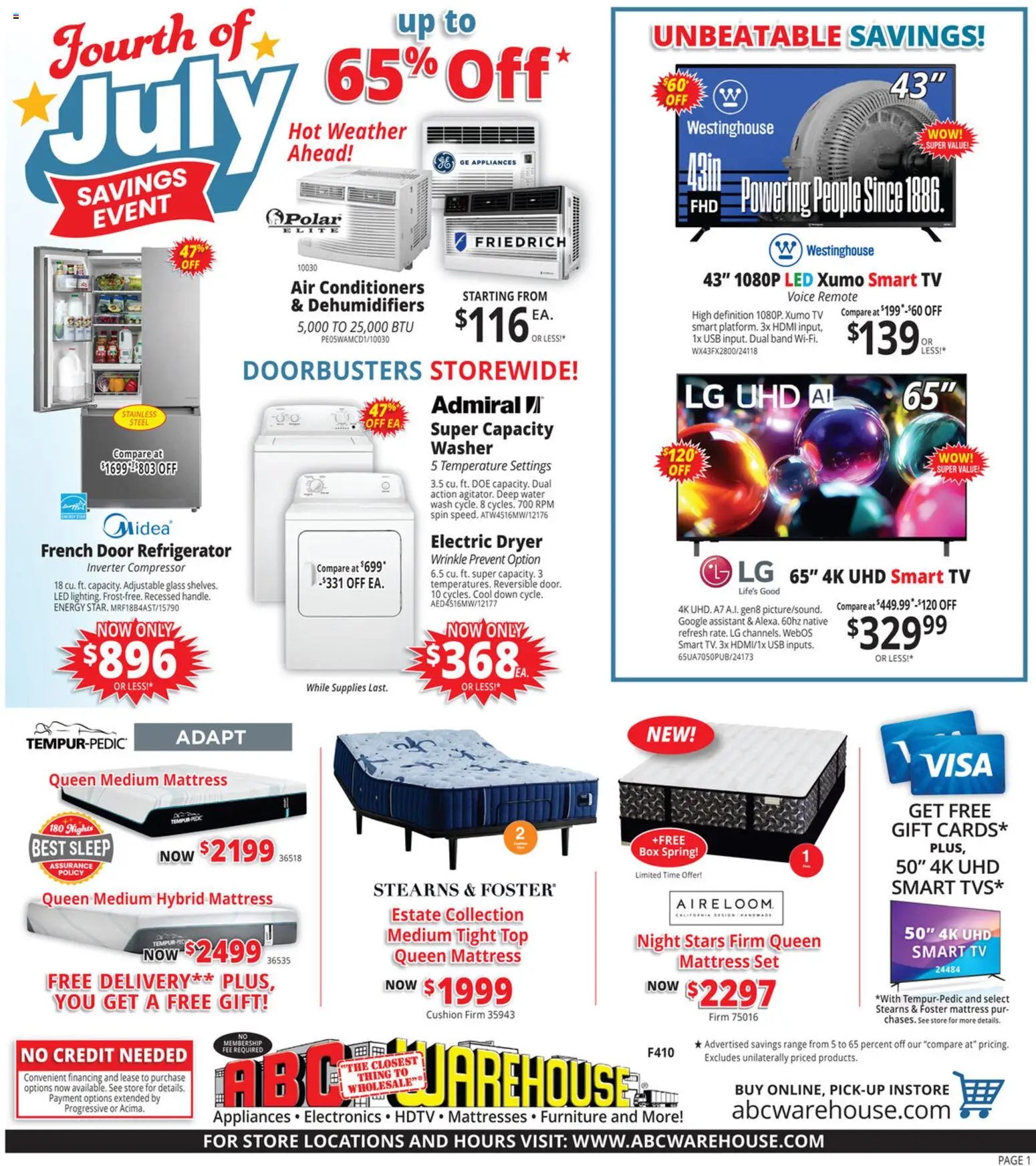 Ad Preview of ABC Warehouse ABC Warehouse Weekly Ad from 06/14/2026