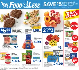 Ad Preview of Food 4 Less Food 4 Less Weekly Ad from 08/26/2026