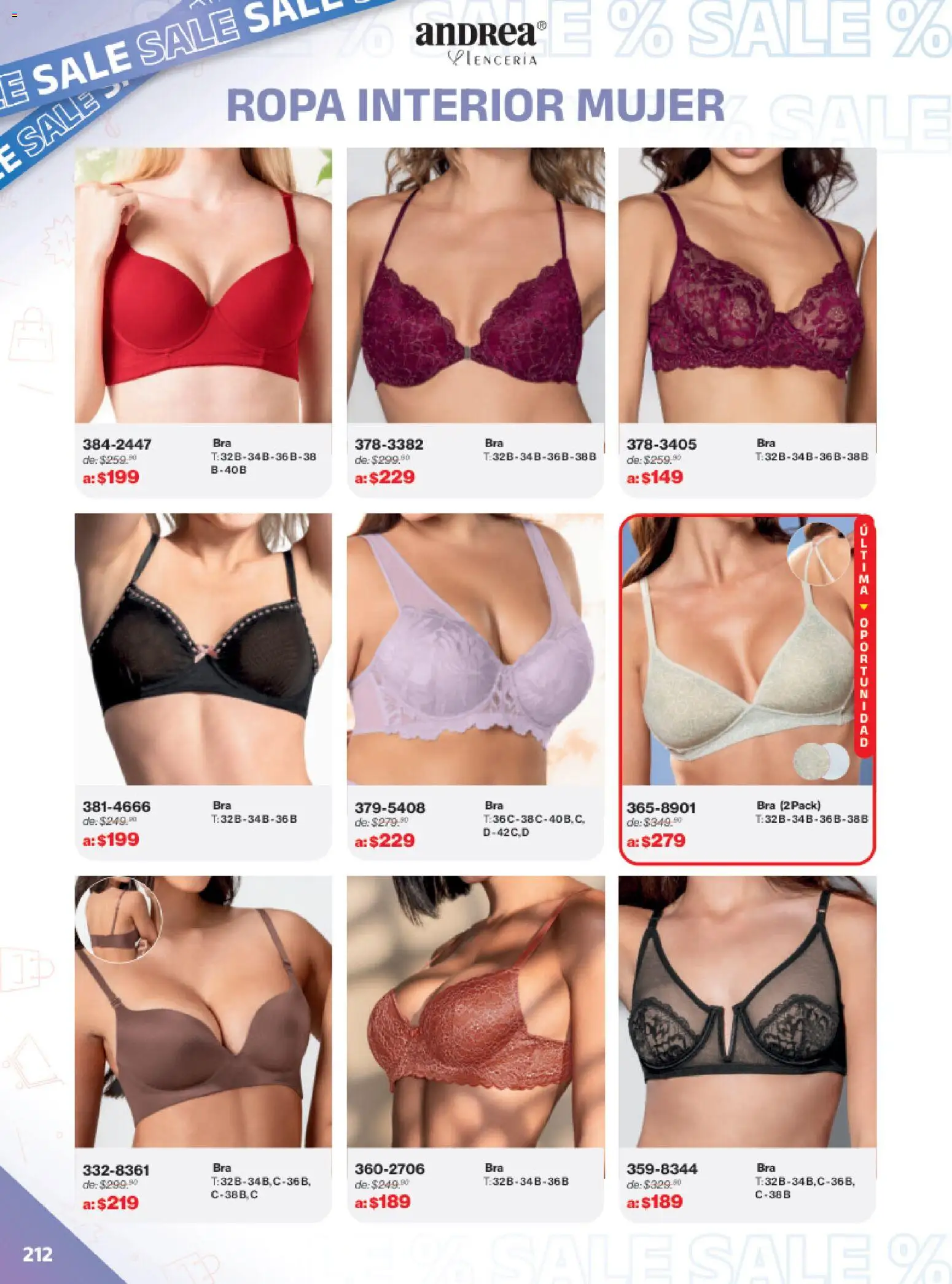 Vista previa las ofertas de la tienda Andrea - Catálogo Outlet desde el 21/12/2025 - Ropa, Ropa interior