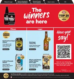 Preview of catalogue New World Beer and Cider Awards 2026 from shop New World valid 24 Aug 2026