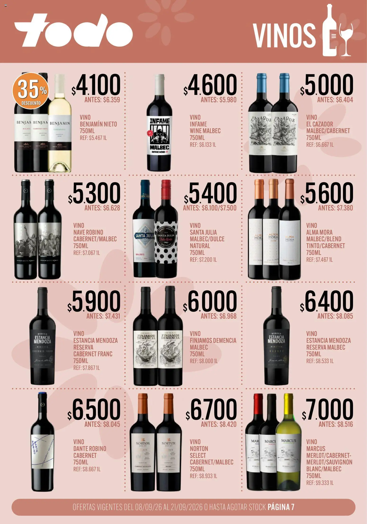 Vista previa del folleto de la tienda Supermercados TODO válido desde el 08/09/2026 
