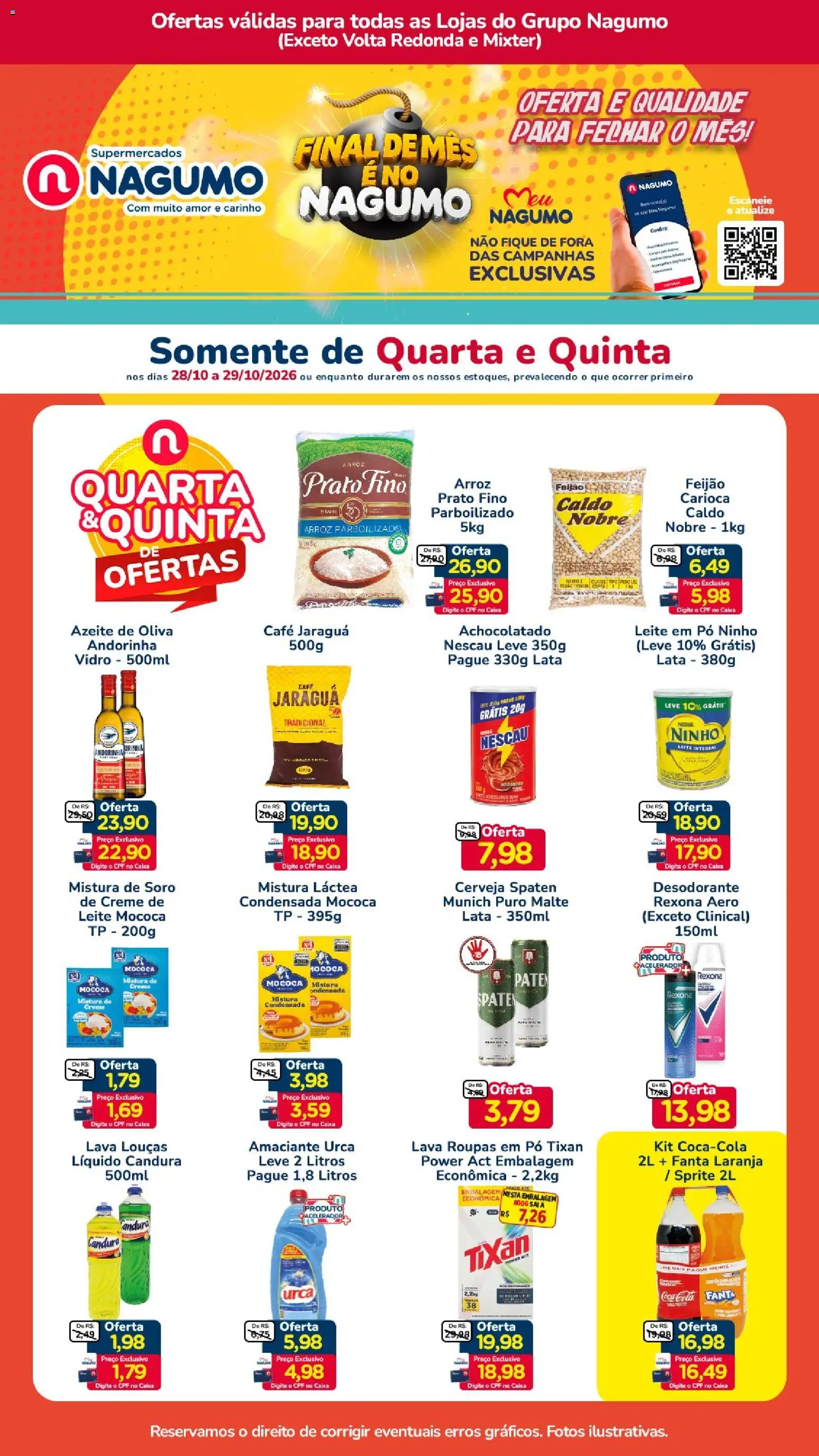 Pré-Visualização do folheto "Nagumo ofertas Quarta e Quinta" da loja Nagumo válido a partir de 28/10/2026