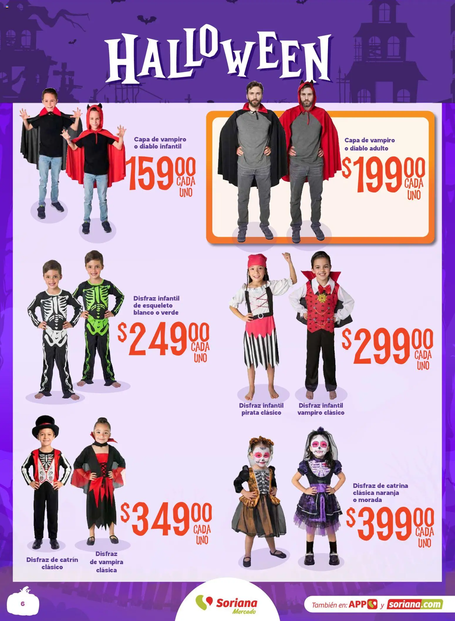 Vista previa las ofertas de la tienda Soriana - Soriana Mercado - Halloween y Día de muertos desde el 01/10/2026 