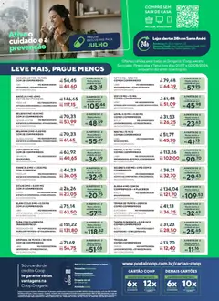 Pré-Visualização do folheto "Coop ofertas Drogaria Medicamentos com Receita" da loja Coop válido a partir de 01/07/2026