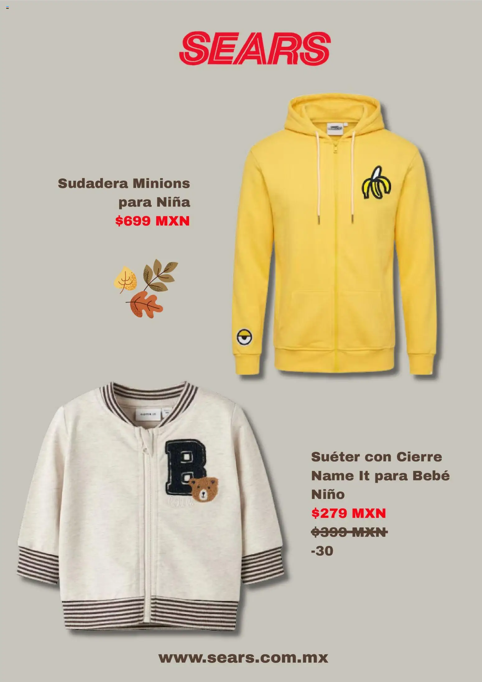 Vista previa las ofertas de la tienda Sears - Sears promociones desde el 21/09/2026 - Sudadera, Suéter
