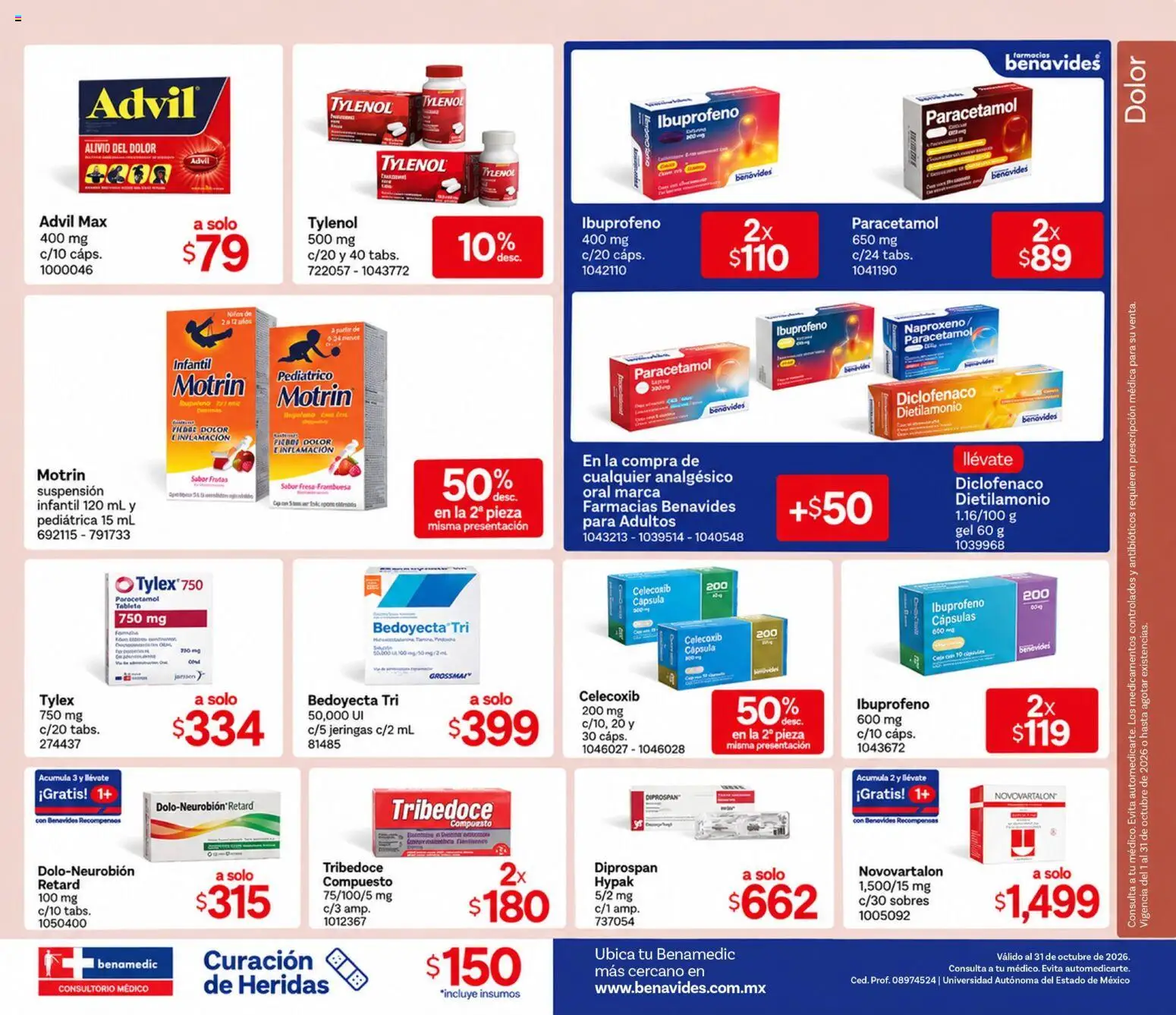 Vista previa las ofertas de la tienda Farmacia Benavides - Farmacia Benavides catálogo desde el 01/10/2026 