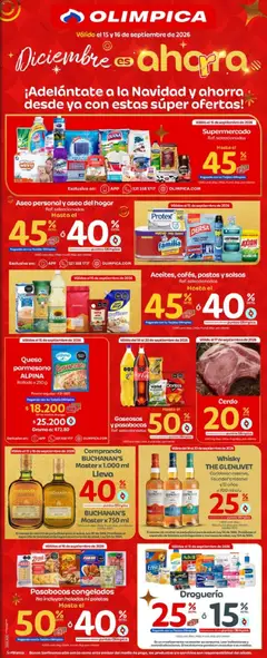  Vista previa del prospecto Olímpica Diciembre es Ahorra Web del almacen Olímpica válida del 15/09/2026 al 16/09/2026