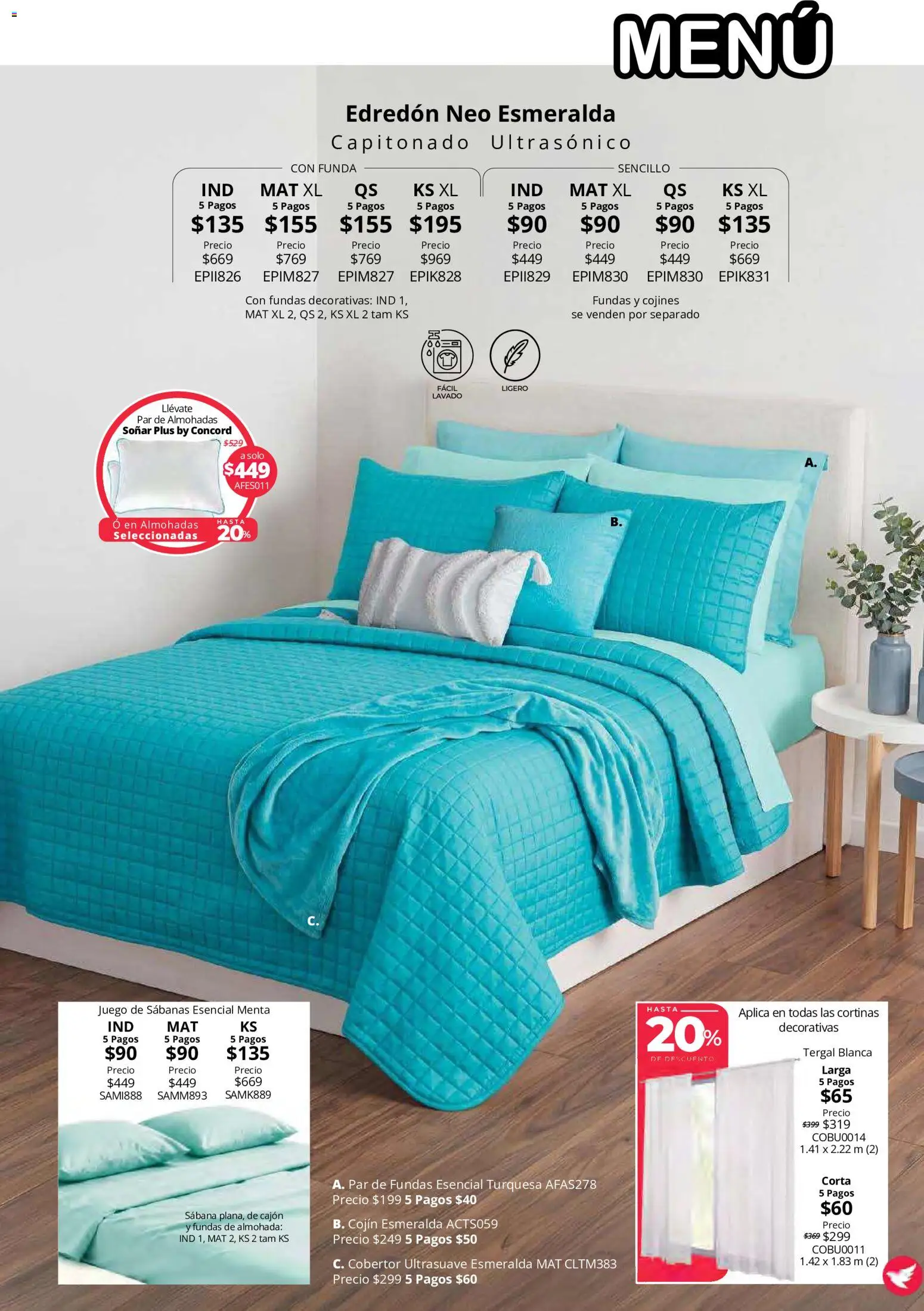 Vista previa las ofertas de la tienda Colchas Concord - Colchas Concord catálogo desde el 15/10/2026 