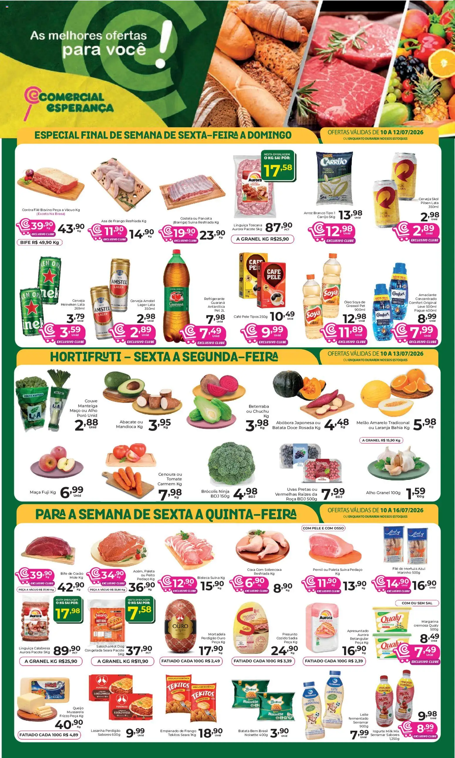 Pré-Visualização do folheto "Comercial Esperança ofertas Semanal" da loja Comercial Esperança válido a partir de 10/07/2026