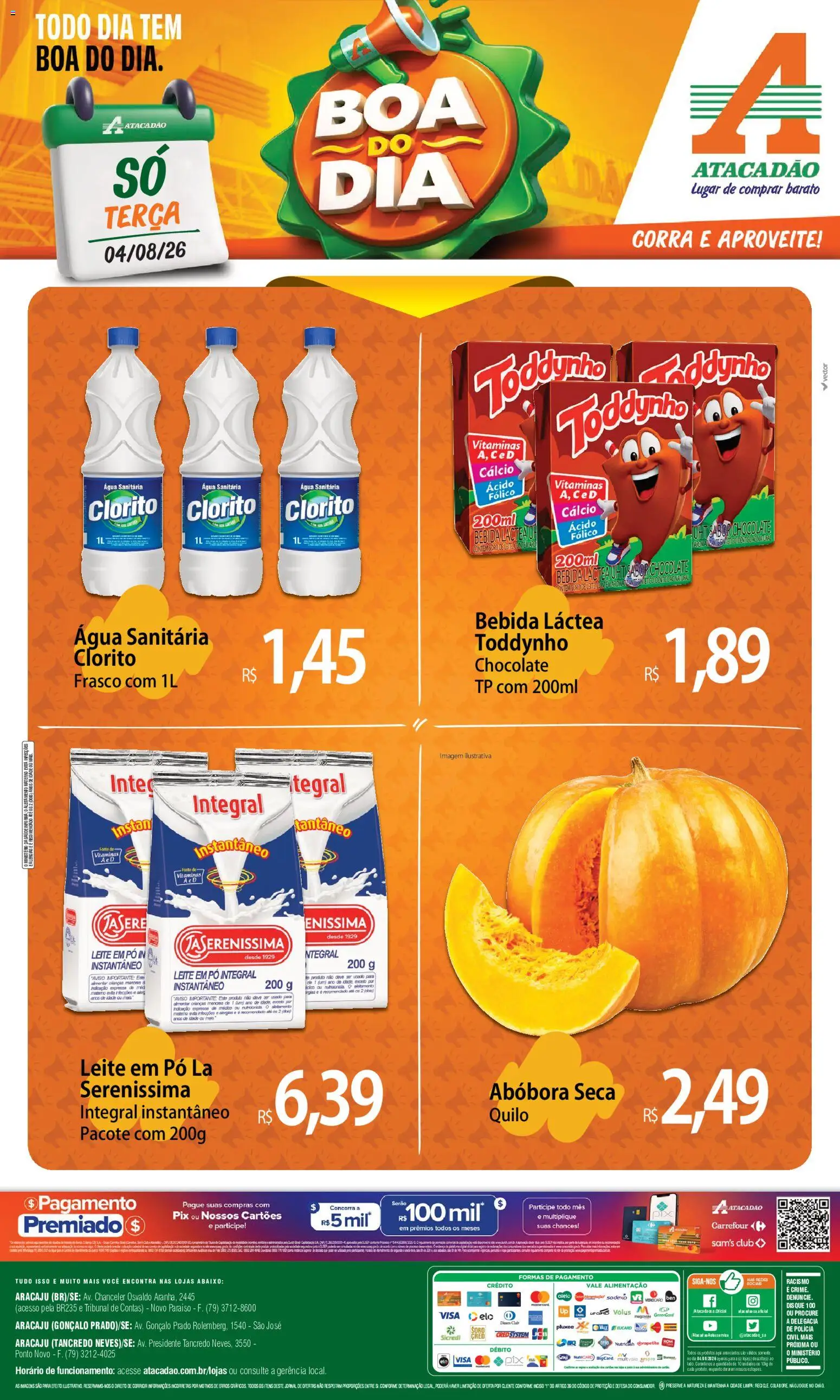 Pré-Visualização do folheto "Atacadão ofertas - SE" da loja Atacadão válido a partir de 04/08/2026
