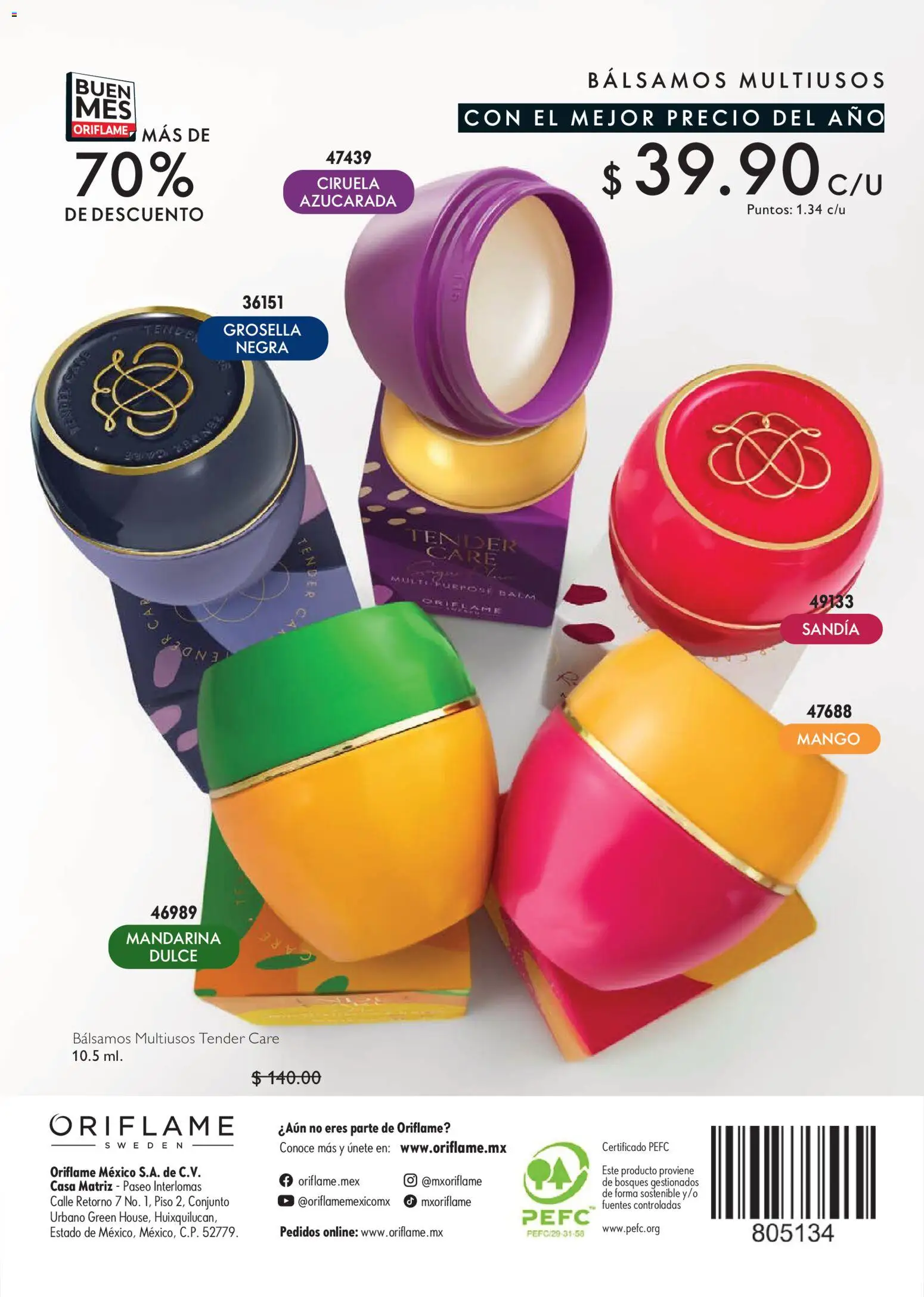Vista previa las ofertas de la tienda Oriflame - Oriflame Buen Mes desde el 24/10/2026 