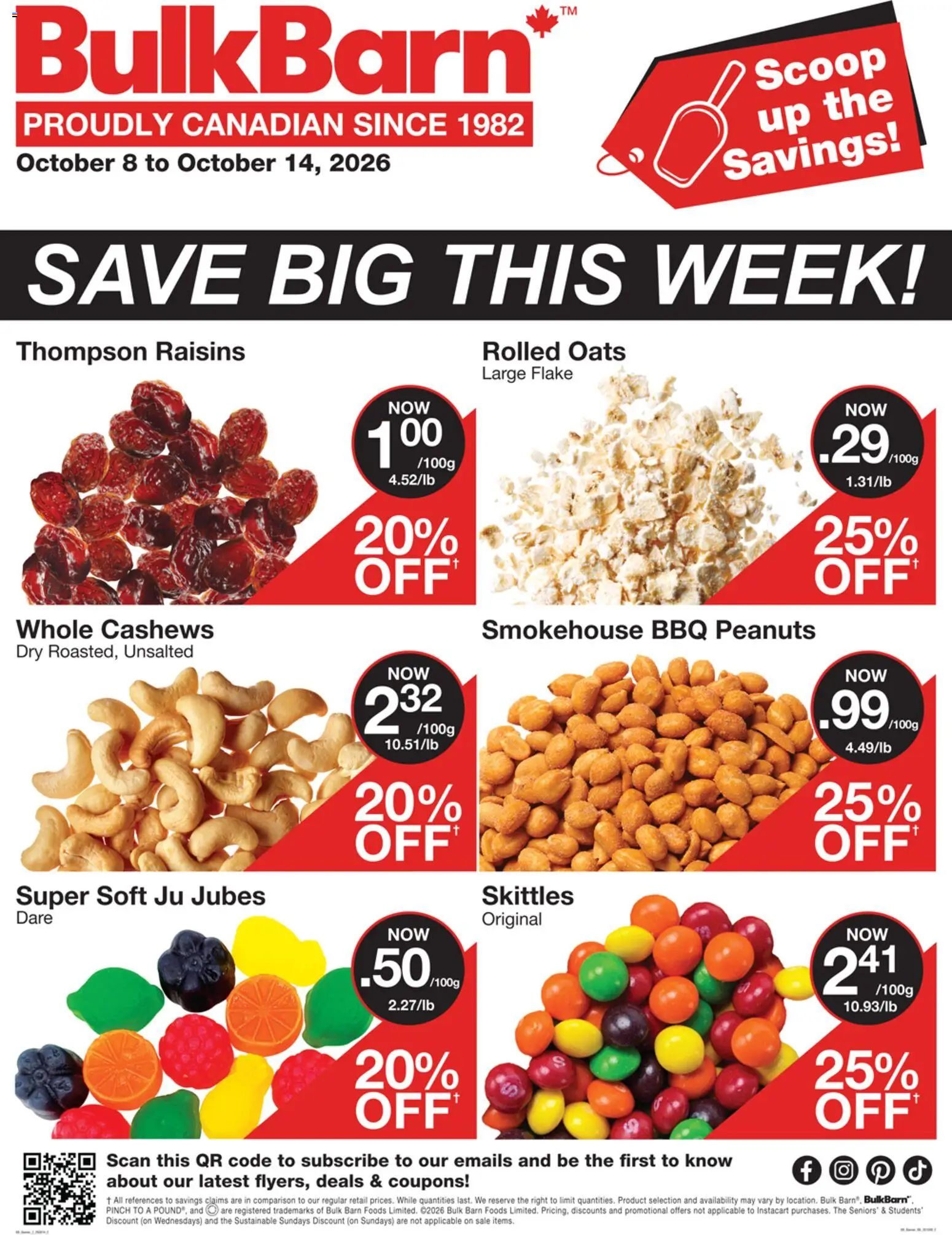 Preview of leaflet Bulk Barn weekly flyer / circulaire from shop Bulk Barn is valid from Oct 08, 2026