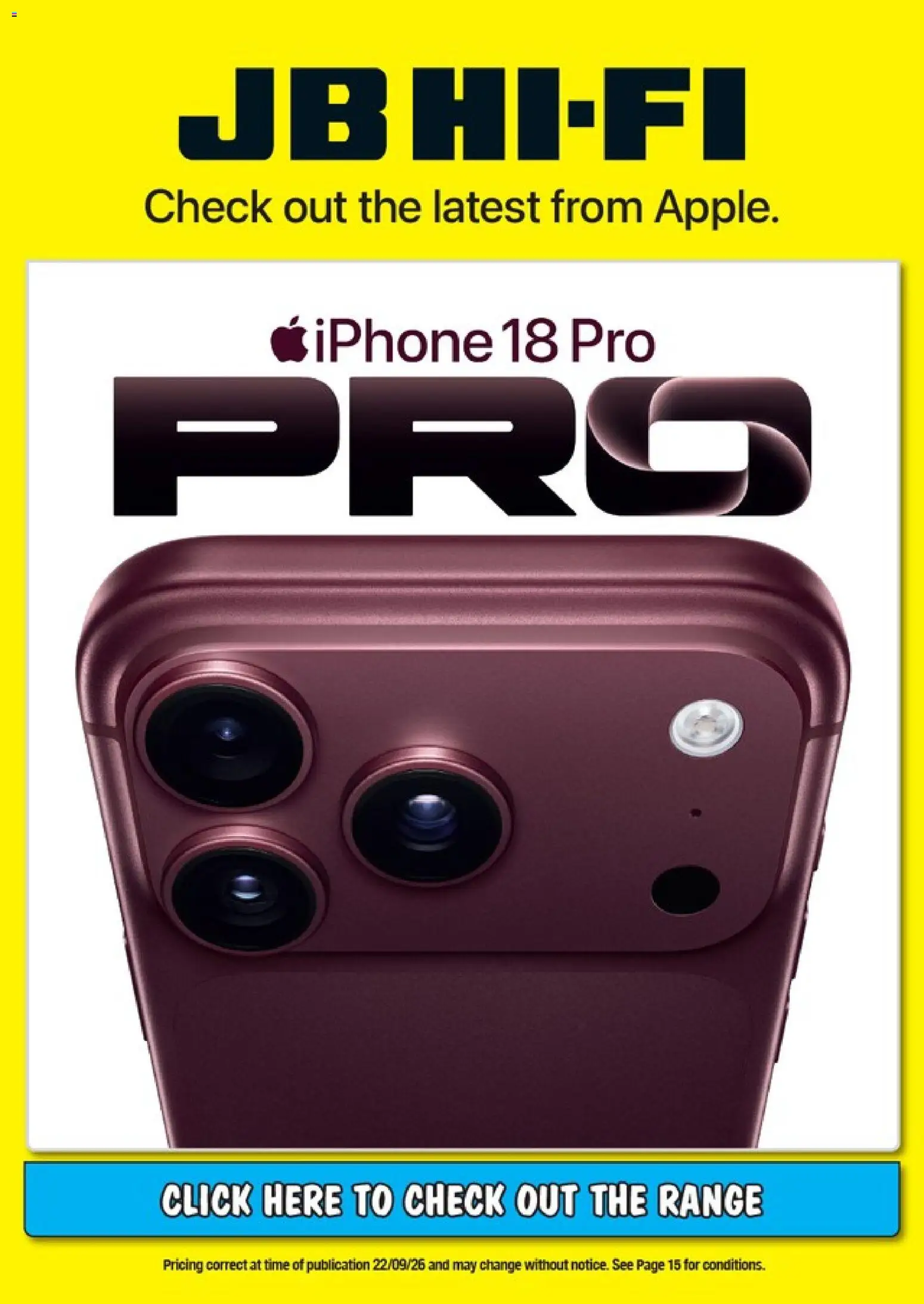 Preview of catalogue JB Hi-Fi Apple Catalogue from shop JB Hi-Fi valid 28 Sept 2026