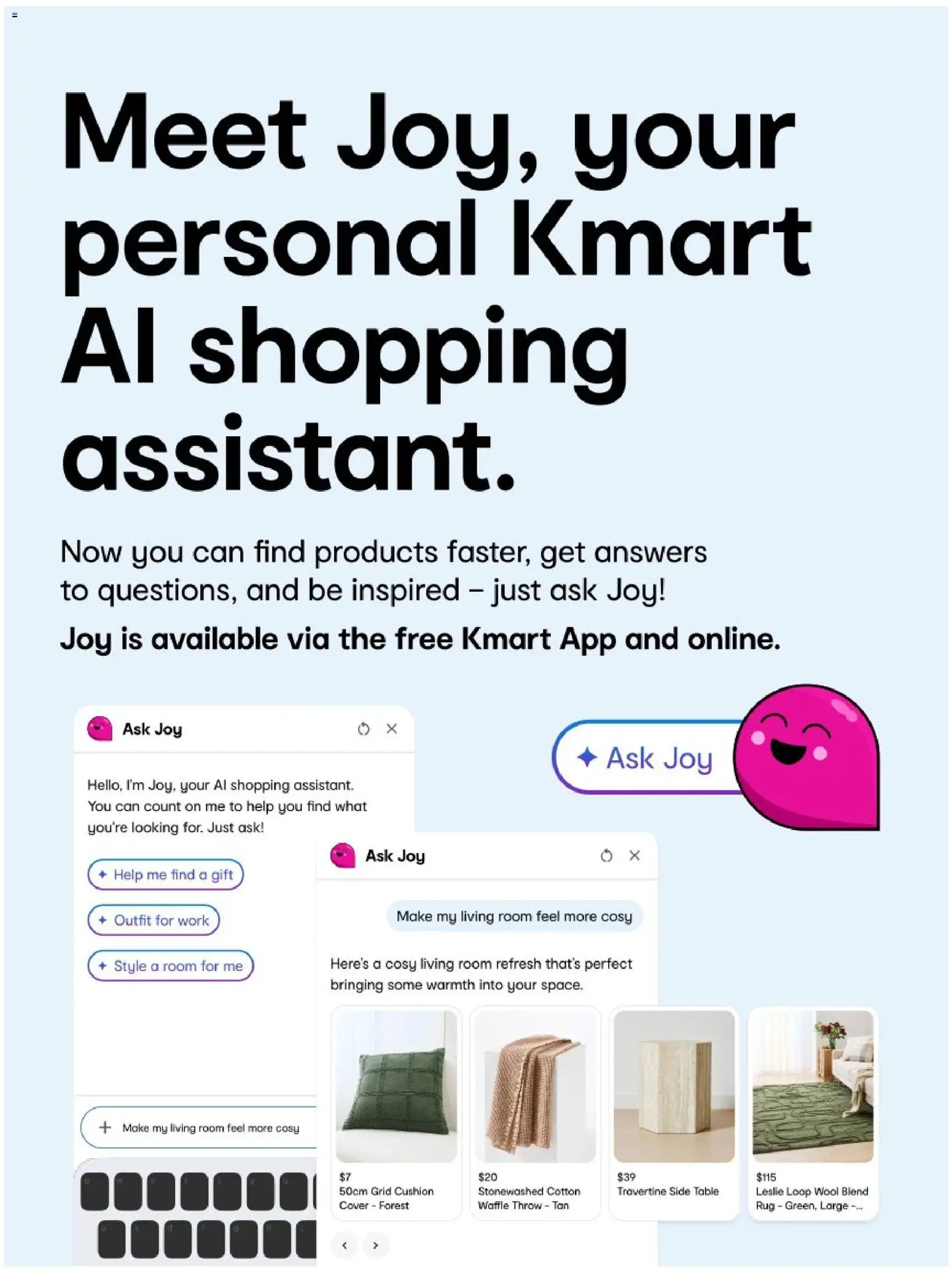 Preview of catalogue Kmart catalogue Joy from shop Kmart valid 14/08/2026