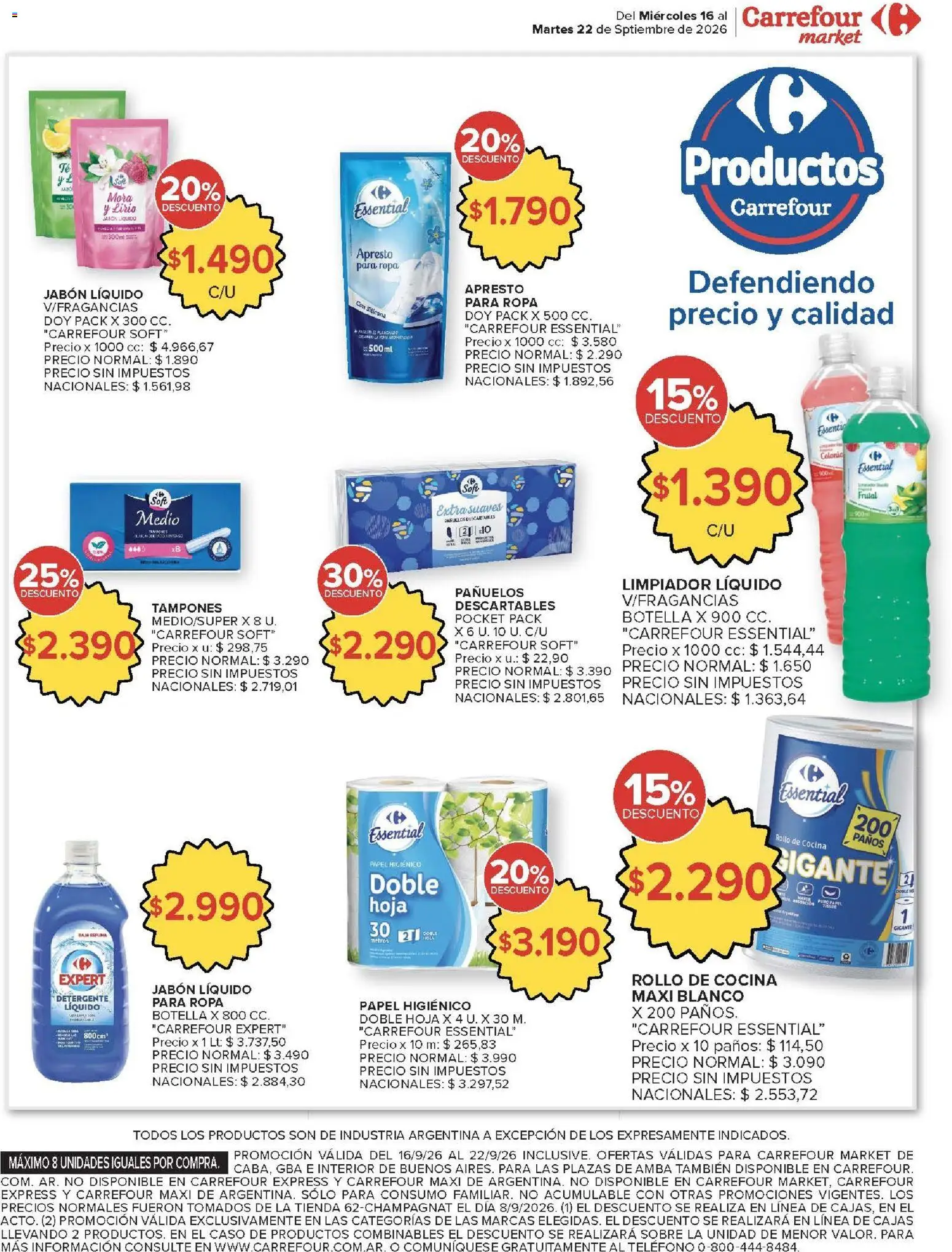 Vista previa del folleto de la tienda Carrefour Market válido desde el 16/09/2026 