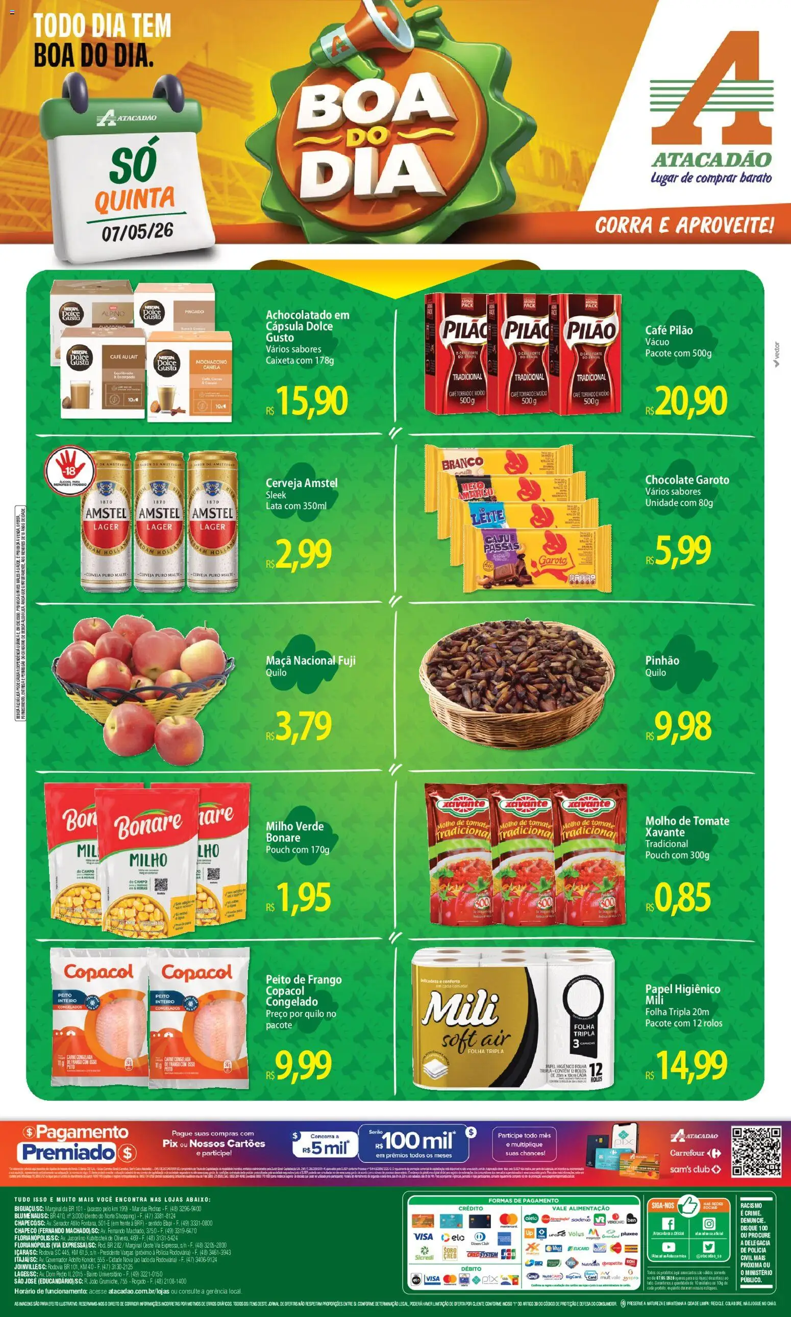 Pré-Visualização do folheto "Atacadão ofertas - SC" da loja Atacadão válido a partir de 07/05/2026