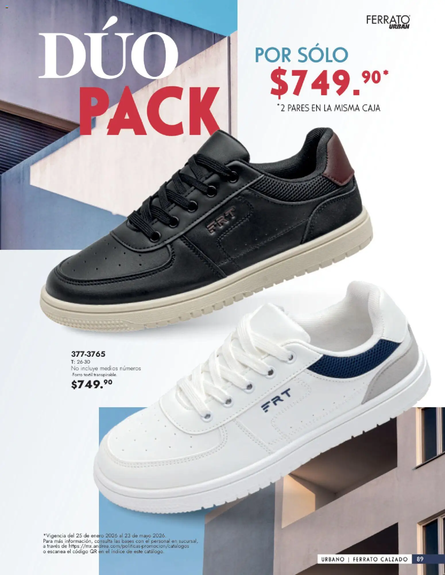 Vista previa las ofertas de la tienda Andrea - Catálogo Calzado Caballero desde el 25/01/2026 - Caja