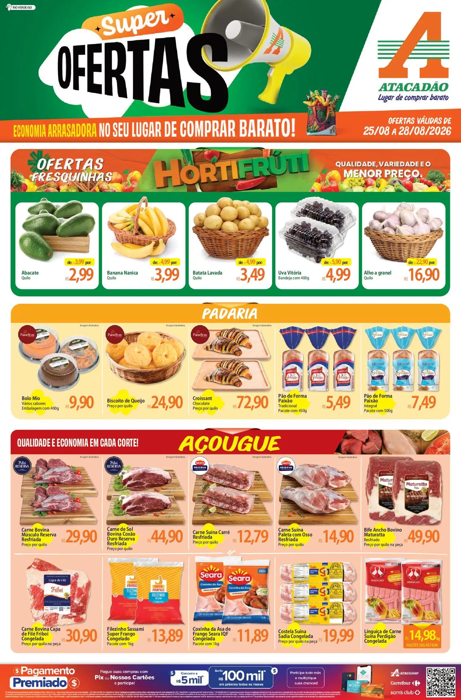 Pré-Visualização do folheto "Atacadão ofertas - GO" da loja Atacadão válido a partir de 25/08/2026