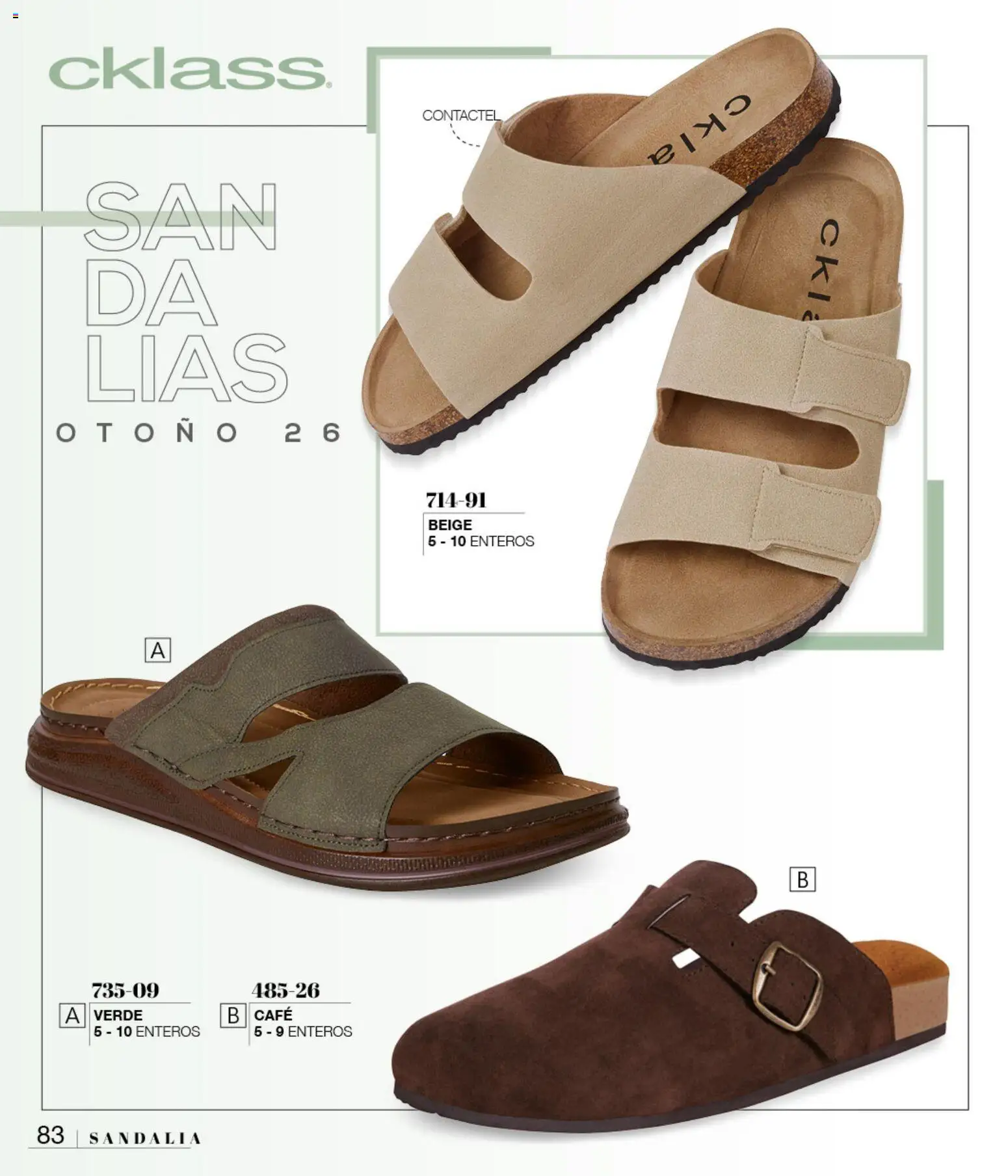 Vista previa las ofertas de la tienda Cklass - Cklass catálogo Sandalias desde el 08/07/2026 