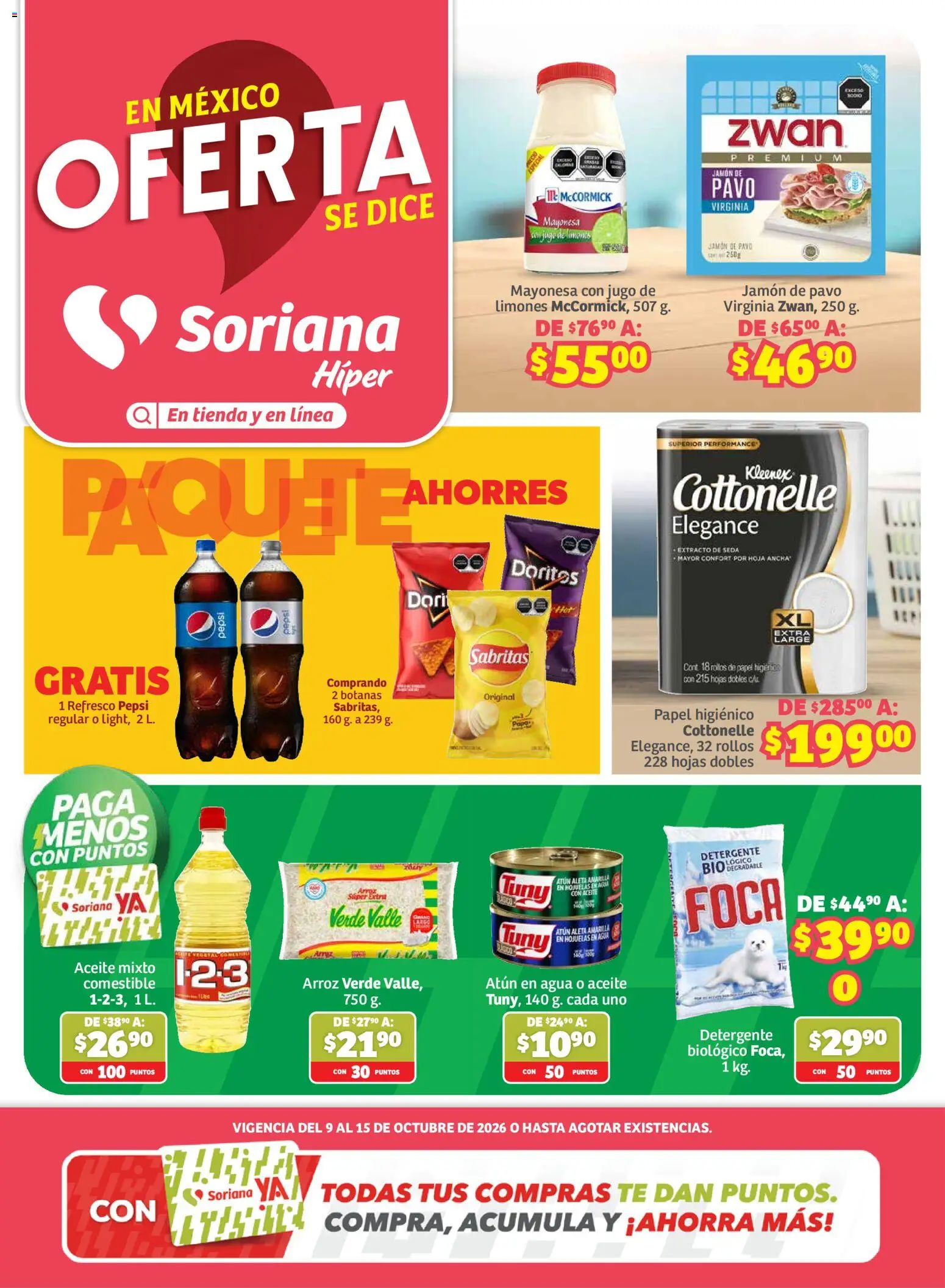Vista previa las ofertas de la tienda Soriana - Soriana folleto En México Oferta se dice Soriana desde el 09/10/2026 