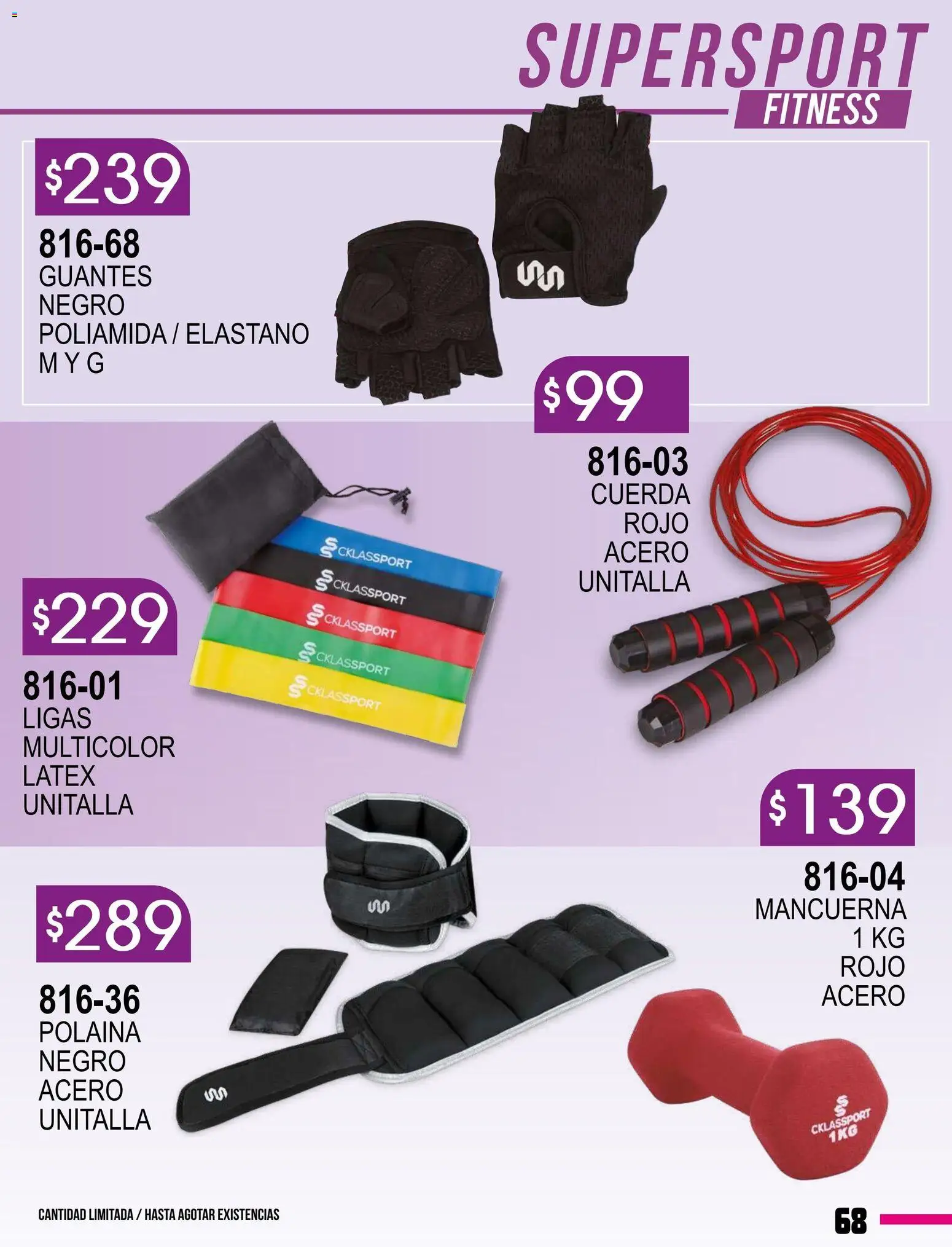 Vista previa las ofertas de la tienda Cklass - Catálogo Especial Supersport Caballero desde el 08/01/2026 - Guantes, Cuerda