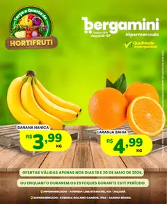 Pré-Visualização do folheto "Supermercado Bergamini - Ofertas da semana" da loja Supermercado Bergamini válido a partir de 19/05/2026