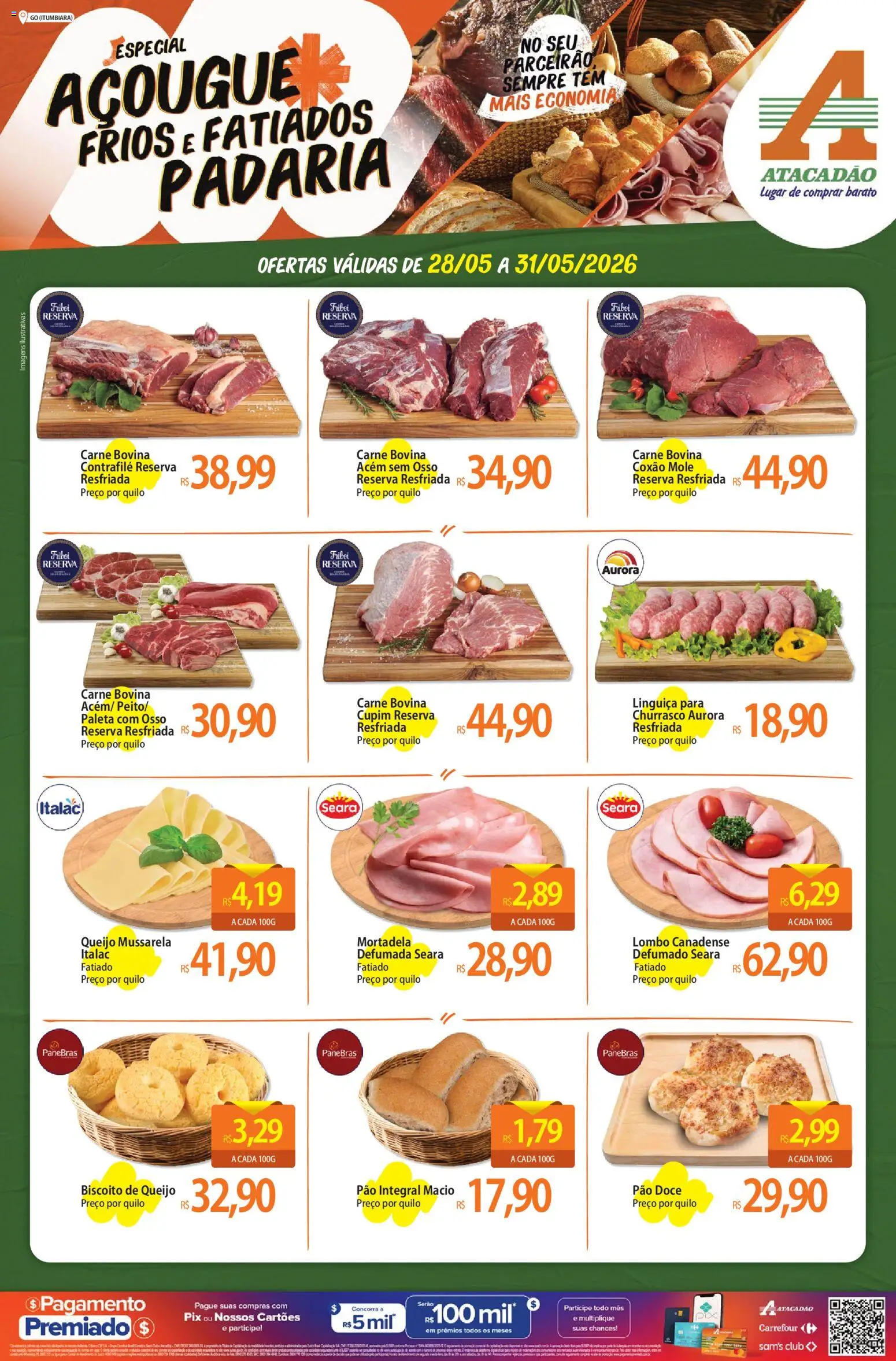 Pré-Visualização do folheto "Atacadão ofertas - GO" da loja Atacadão válido a partir de 28/05/2026