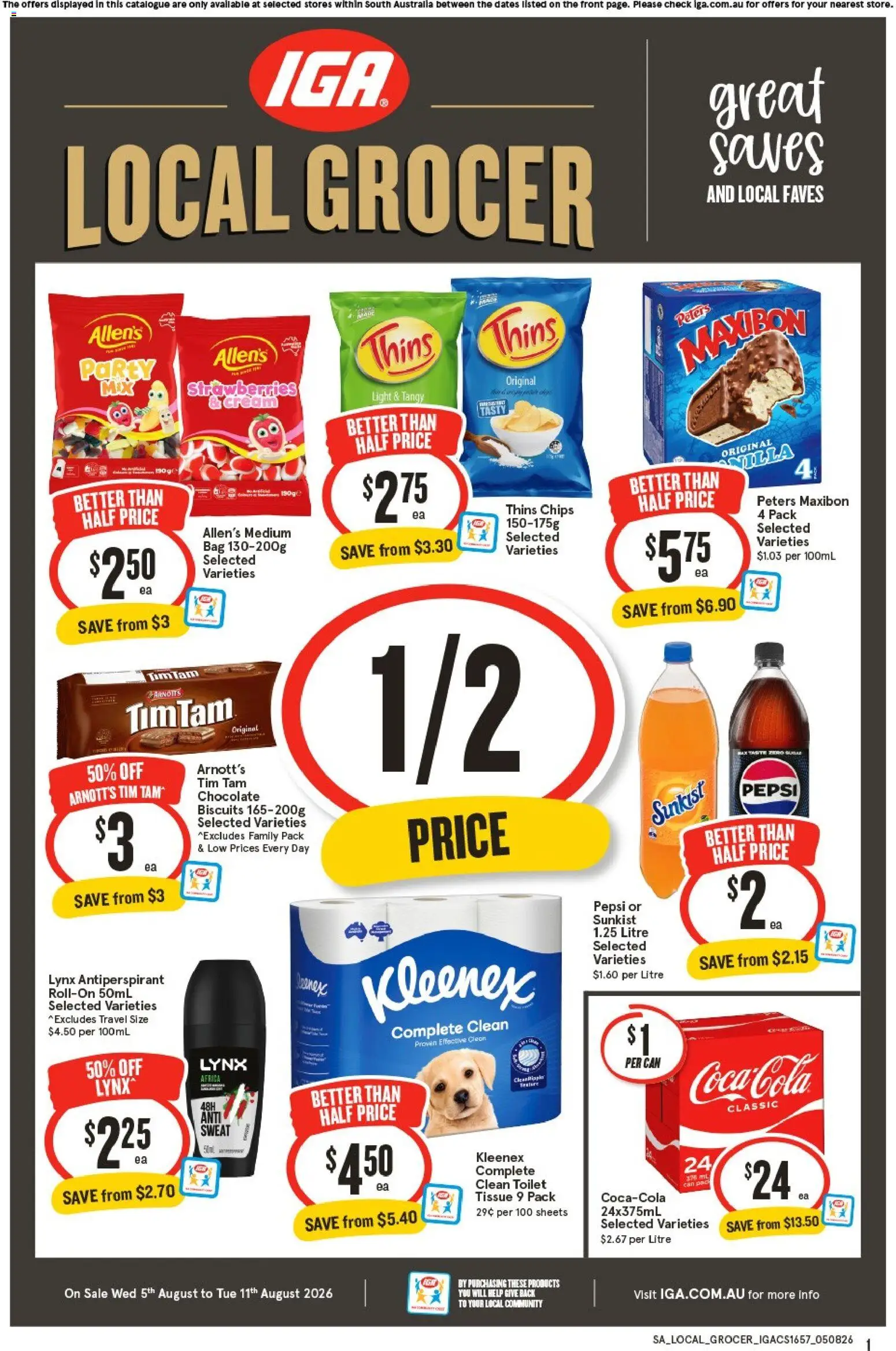 Preview of catalogue IGA Local Grocer SA from shop IGA valid 05/08/2026