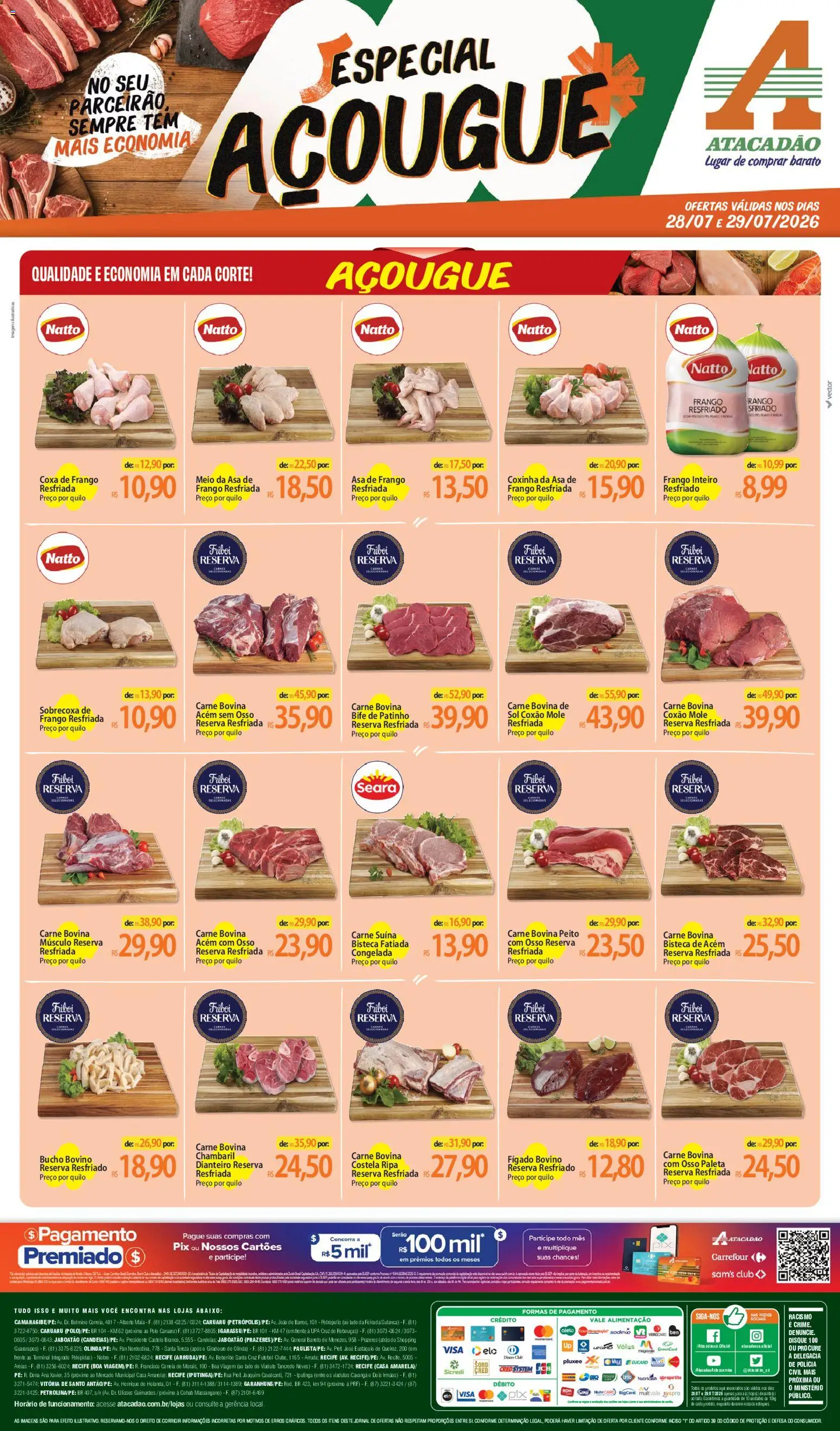 Pré-Visualização do folheto "Atacadão ofertas - PE" da loja Atacadão válido a partir de 28/07/2026