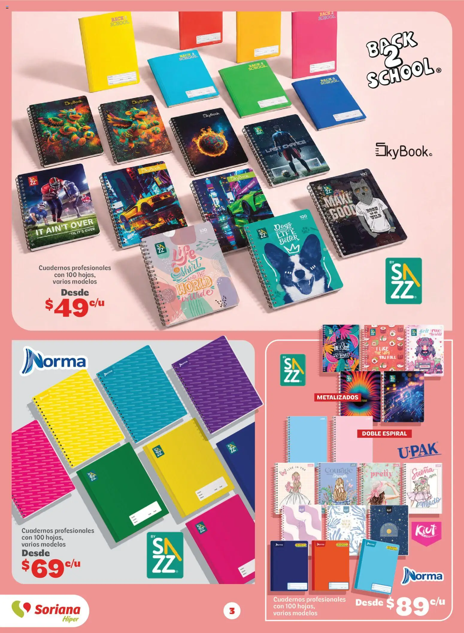 Vista previa las ofertas de la tienda Soriana - Soriana Regresa a clases ¡Bien listo! Híper Nacional desde el 13/08/2026 