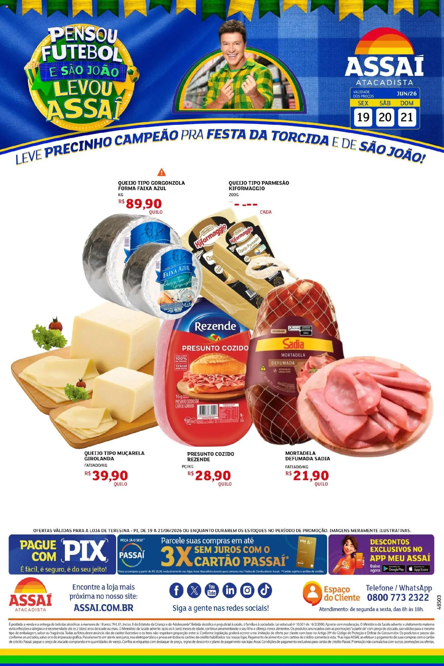 Pré-Visualização do folheto "Assaí Atacadista ofertas - PI" da loja Assaí Atacadista válido a partir de 19/06/2026