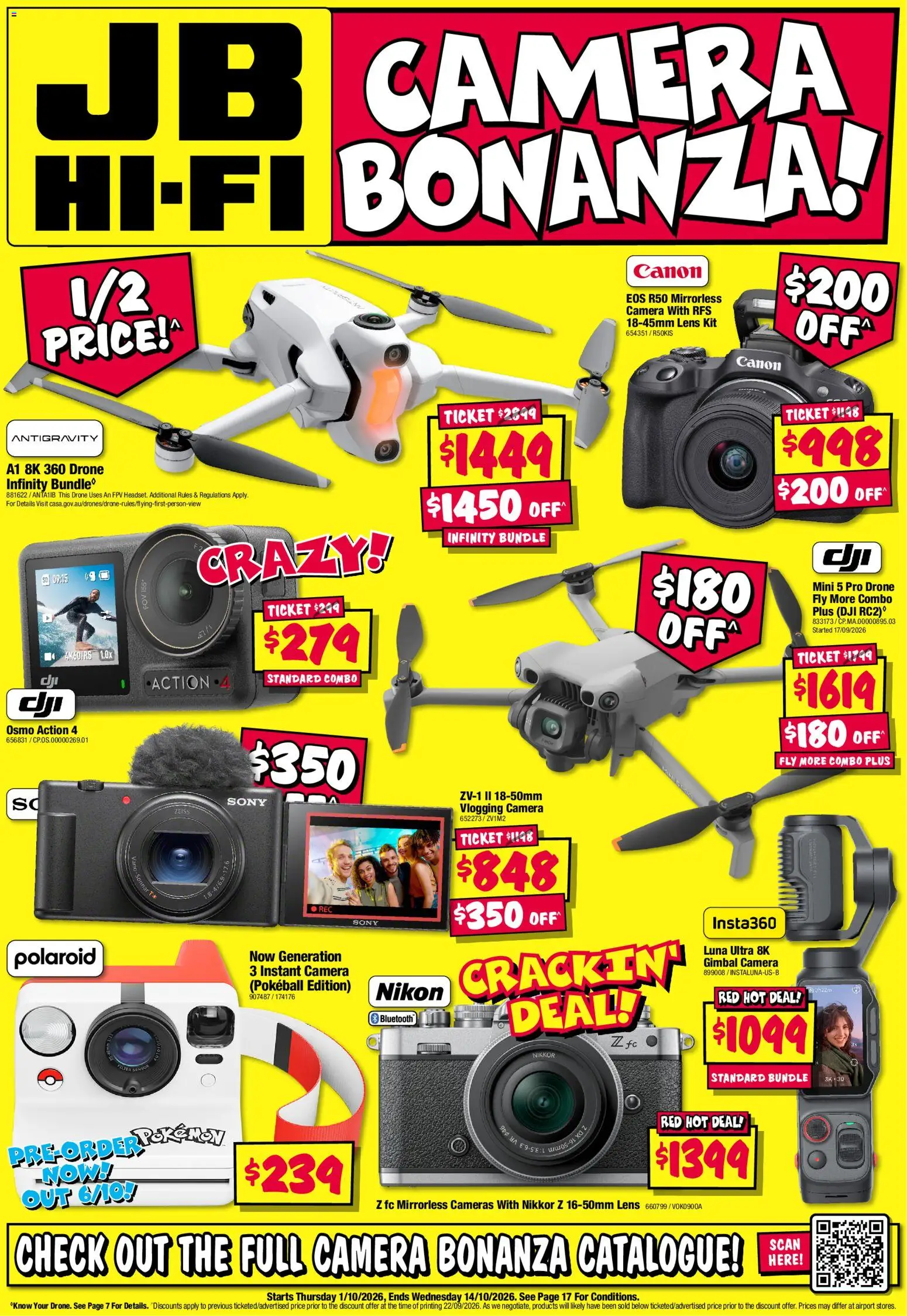 Preview of catalogue JB Hi-Fi catalogue Camera Bonanza from shop JB Hi-Fi valid 01/10/2026