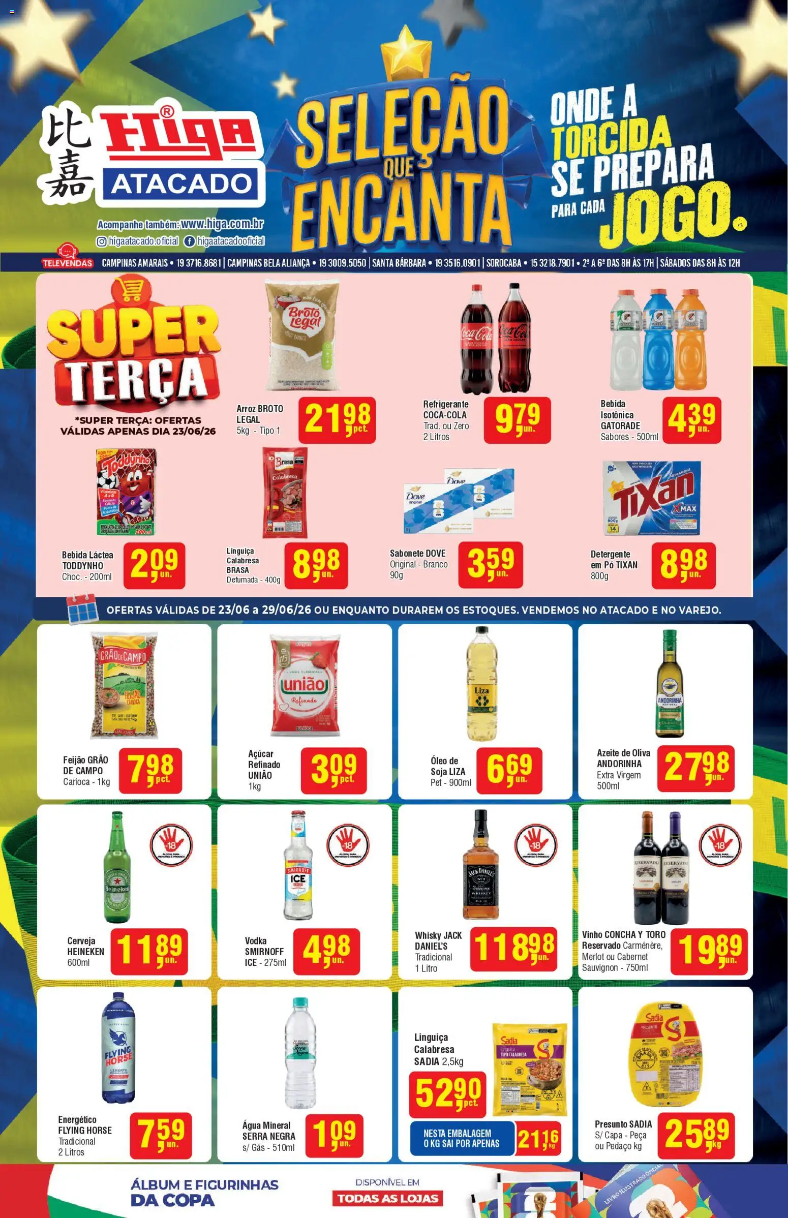 Pré-Visualização do folheto "Higa Atacado - Ofertas da semana" da loja Higa Atacado válido a partir de 23/06/2026